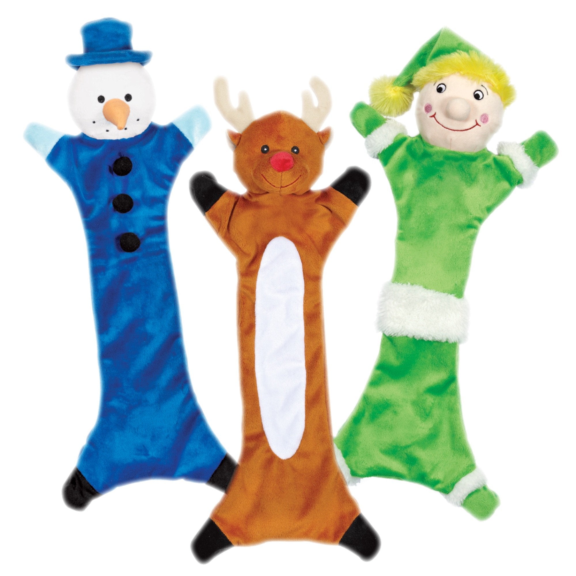 Zanies Festive Unstuffies Dog Toy, Reindeer