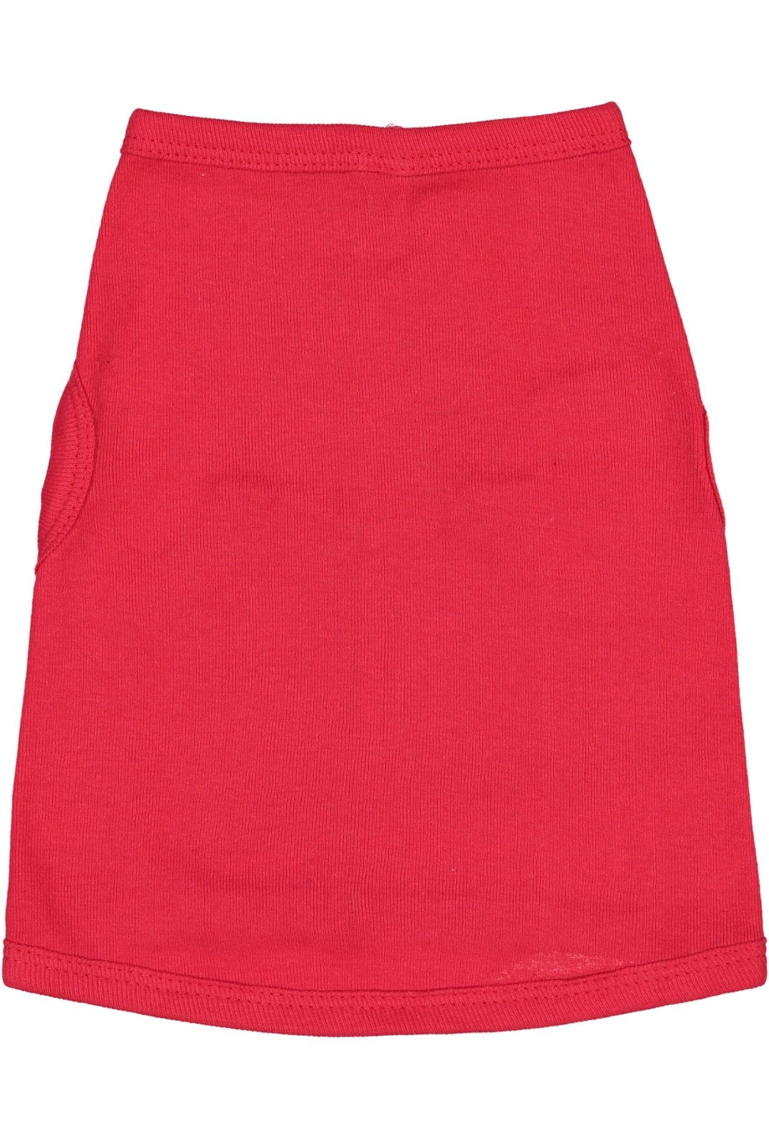 Doggie Skins 100% Combed Ringspun Cotton 1x1 Baby Rib Dog Tank Top, RED, Medium