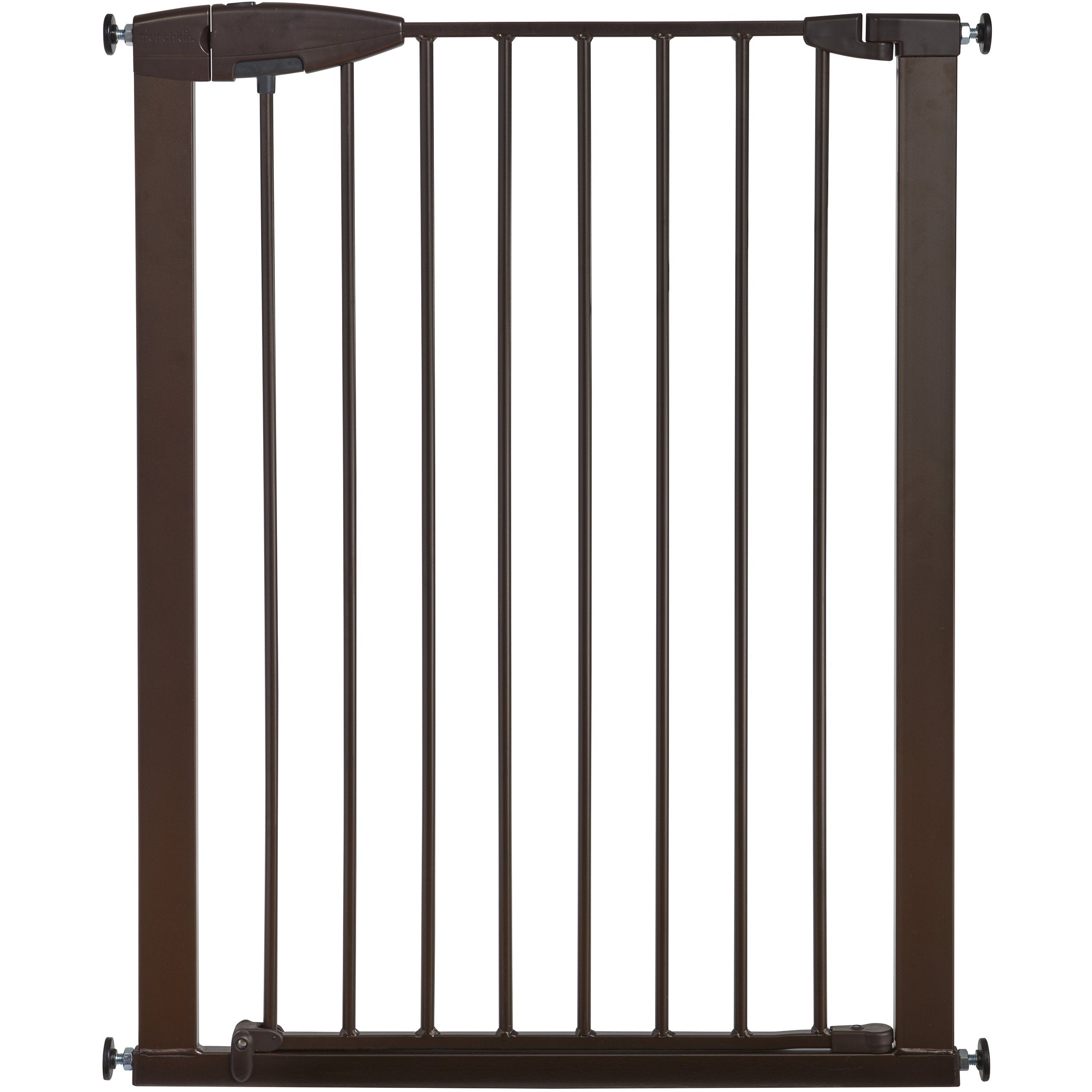 Munchkin® Easy Close Xl™ Pressure Mounted Baby Gate For Stairs, Hallways And Doors, Walk Through With Door, 29.5' - 51.6' Wide, Metal, Bronze