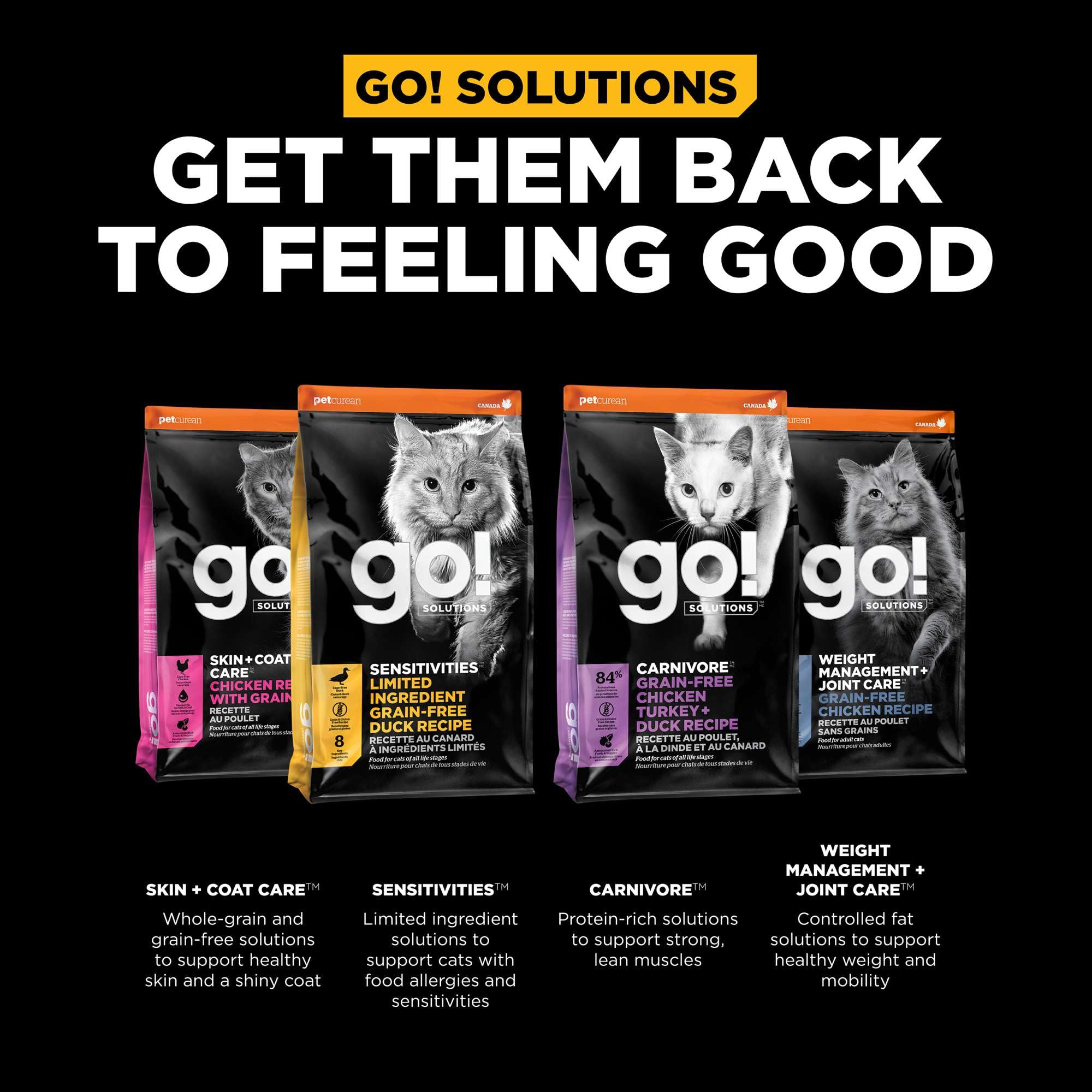 Go! Solutions Digestion + Gut Health Chicken Dry Cat Food, Premium-Quality Kibble for Gastrointestinal & Digestive Wellness, Sup