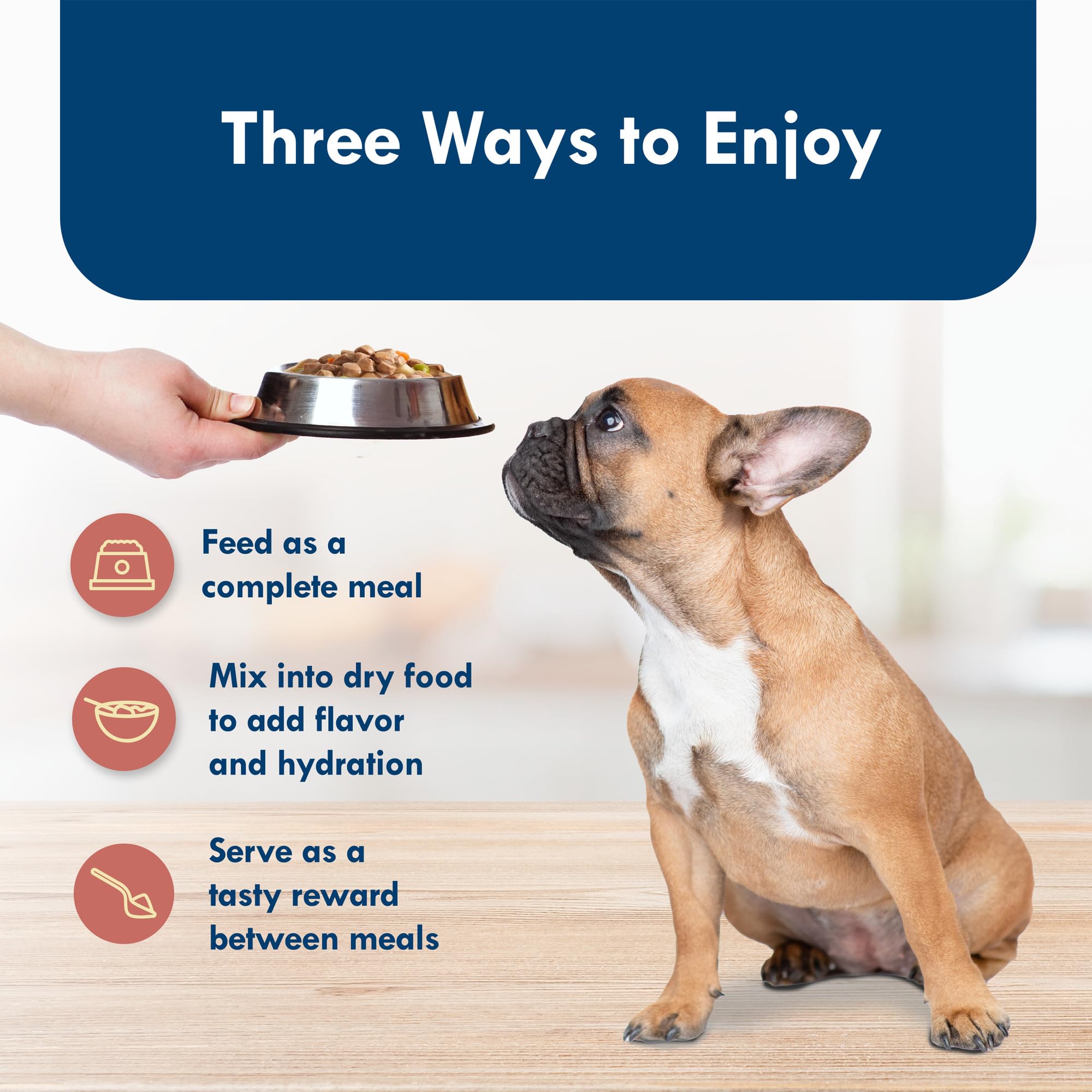 Blue Buffalo Delights Small Breed Natural Wet Dog Food, Prime Rib Flavor in Gravy, 3.5-oz Cups, 12 Count