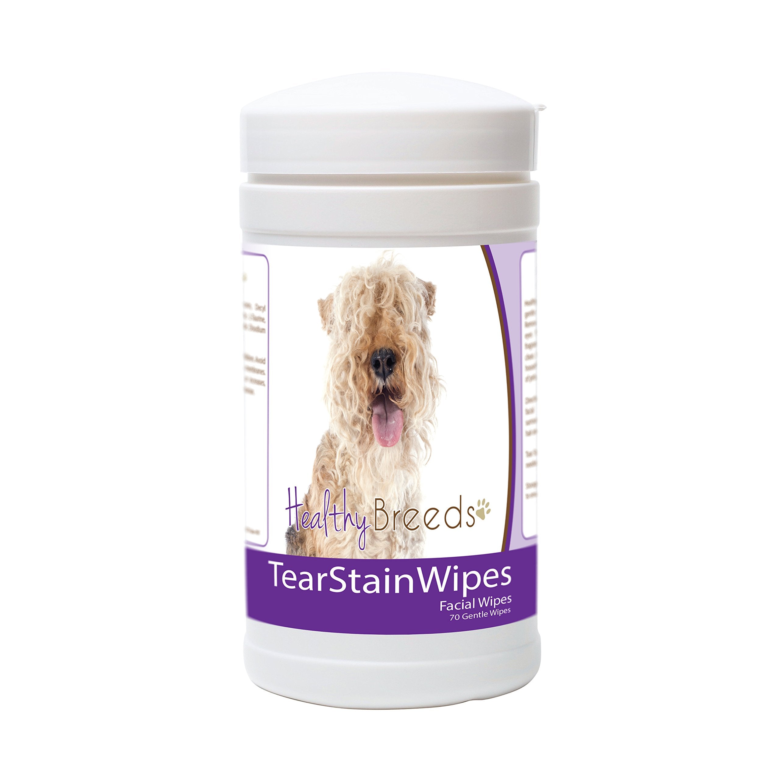 Healthy Breeds Lakeland Terrier Tear Stain Wipes 70 Count