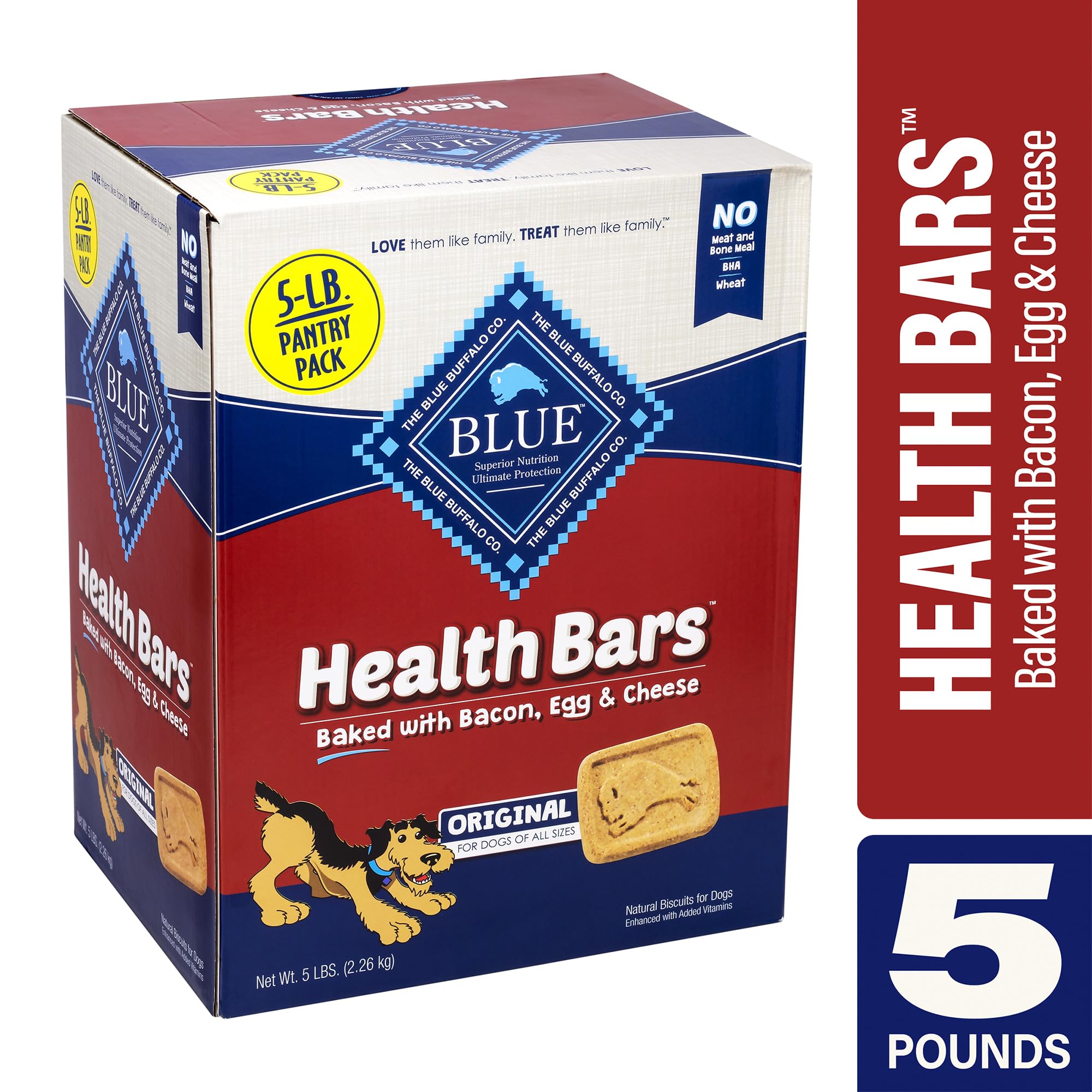 The Blue Buffalo Health Bars for Dogs 5 Lb Pantry Pack, 5 Lb