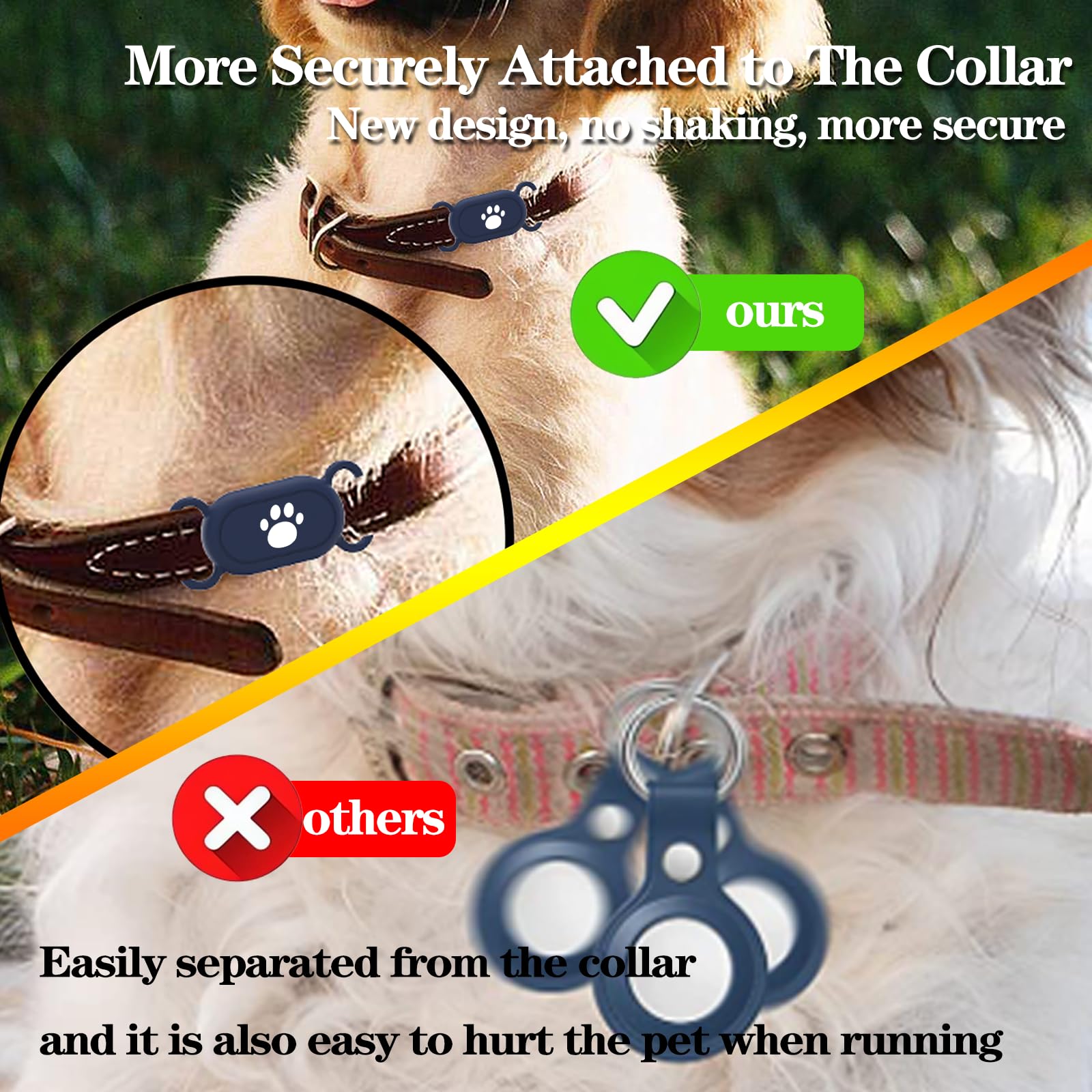 Waterproof Dog Collar Holder Compatible With Samsung Galaxy Smarttag2, Silicone Gps Tracker Hidden Loop Holder For Smart Tag2, A