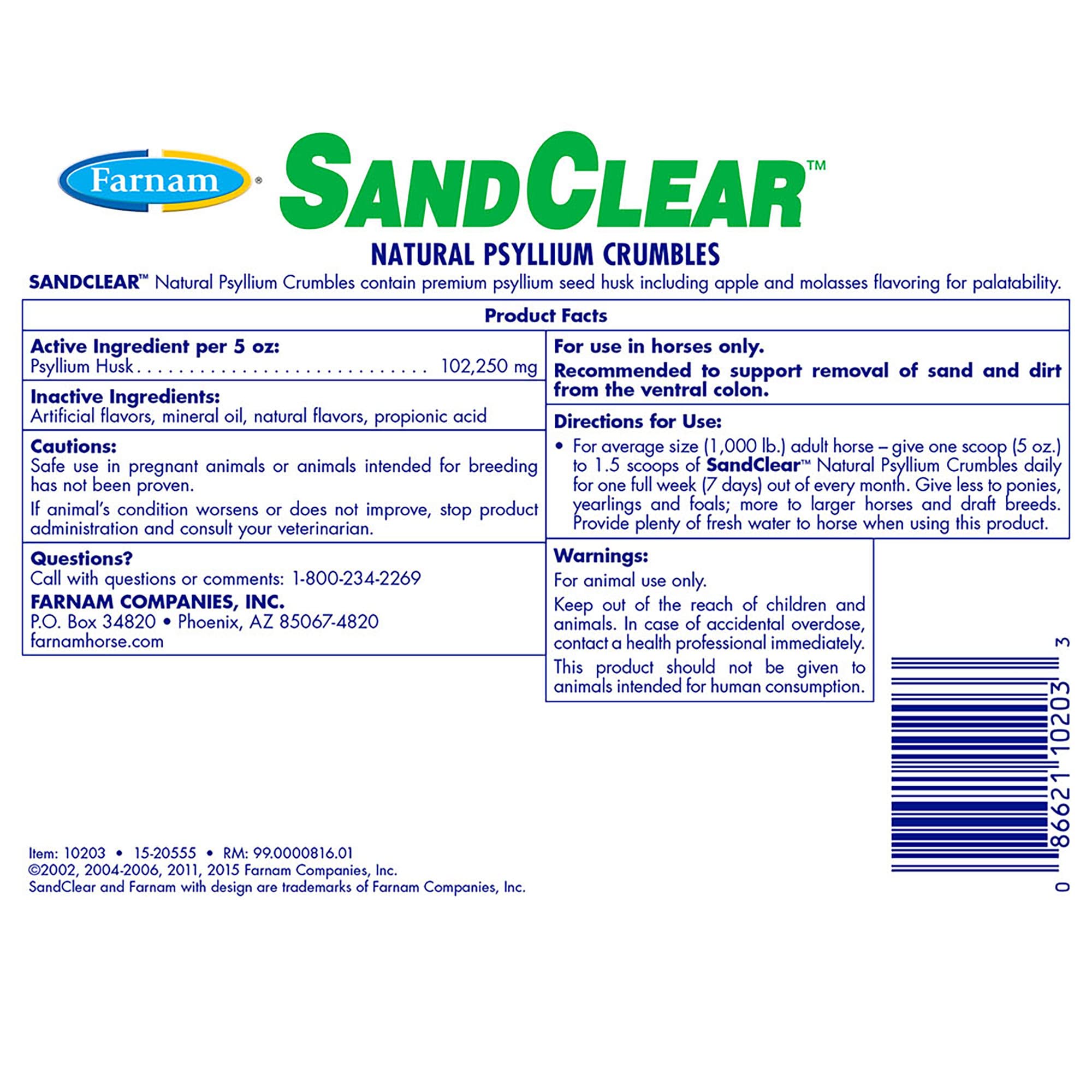 Farnam SandClear Fiber Crumbles