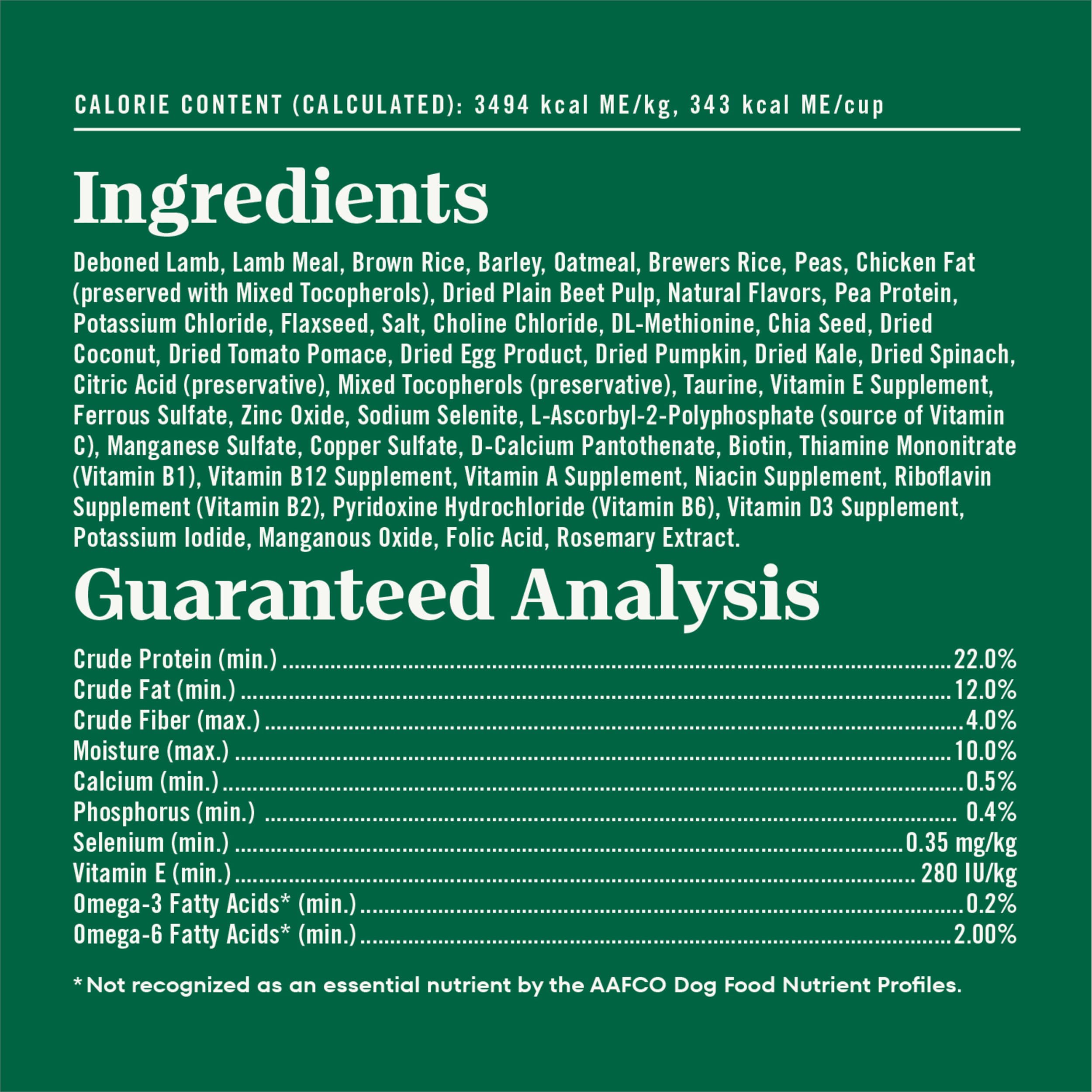 Nutro Natural Choice Adult Large Breed Dry Dog Food, Lamb and Brown Rice Recipe, 36 lbs.