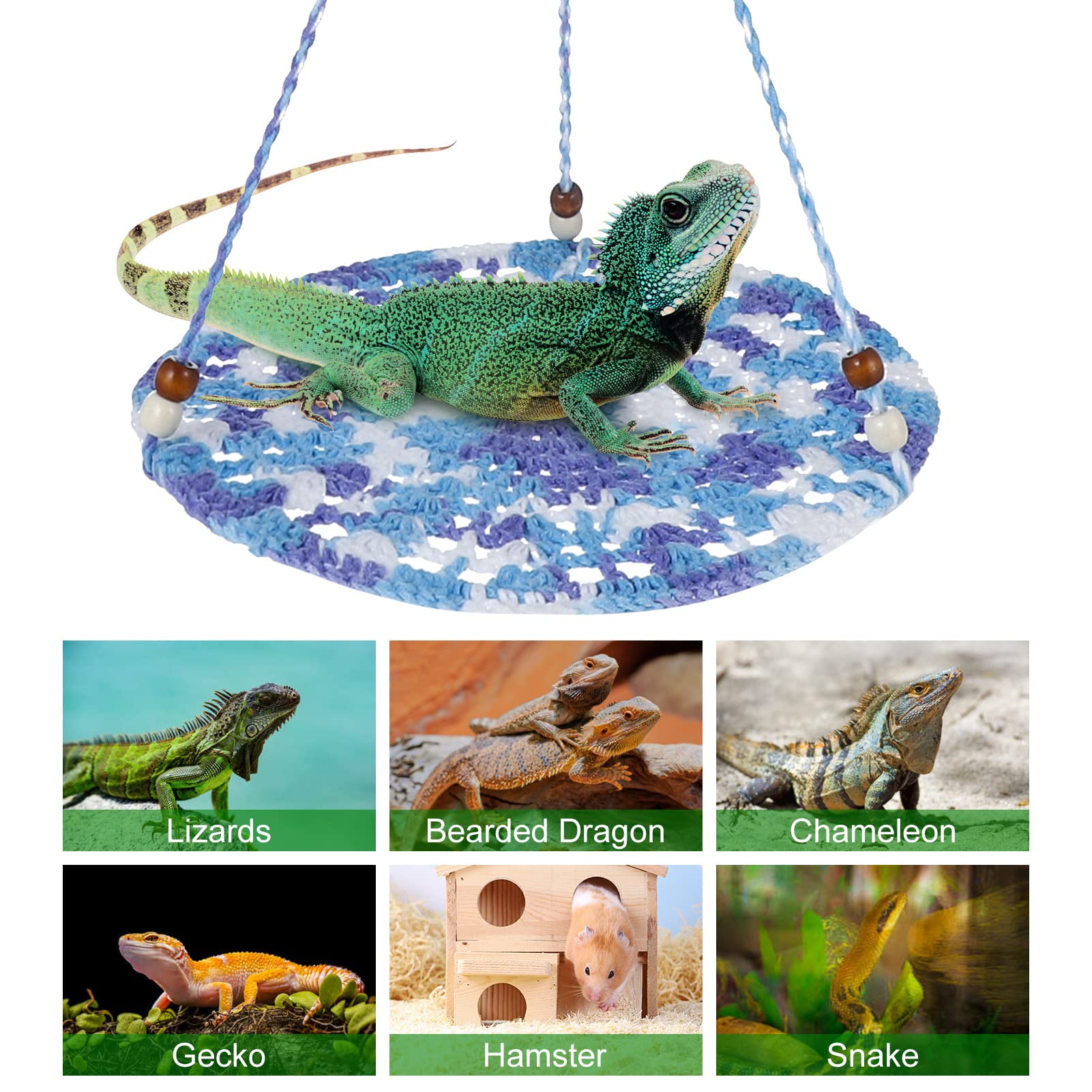 Jspupifip Bearded Dragon Accessories For Habitat,Bearded Dragon Tank Decor Basking Platform Gecko Tank Leopard Gecko Tank Access