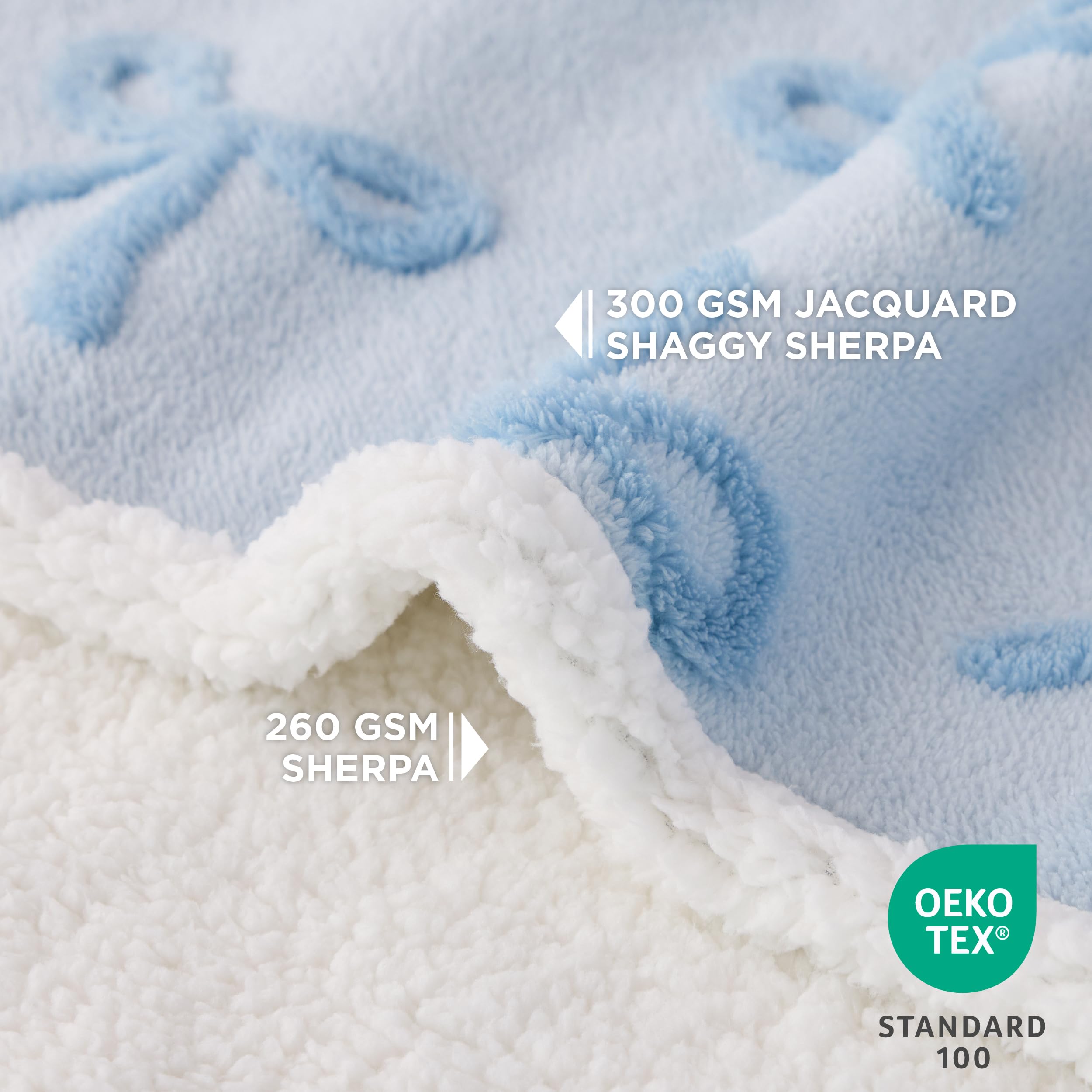 Lesure Waterproof Puppy Blanket For Small Dogs - Washable Double Sided Dog Blankets With Warm Jacquard Shag And Soft Sherpa Flee