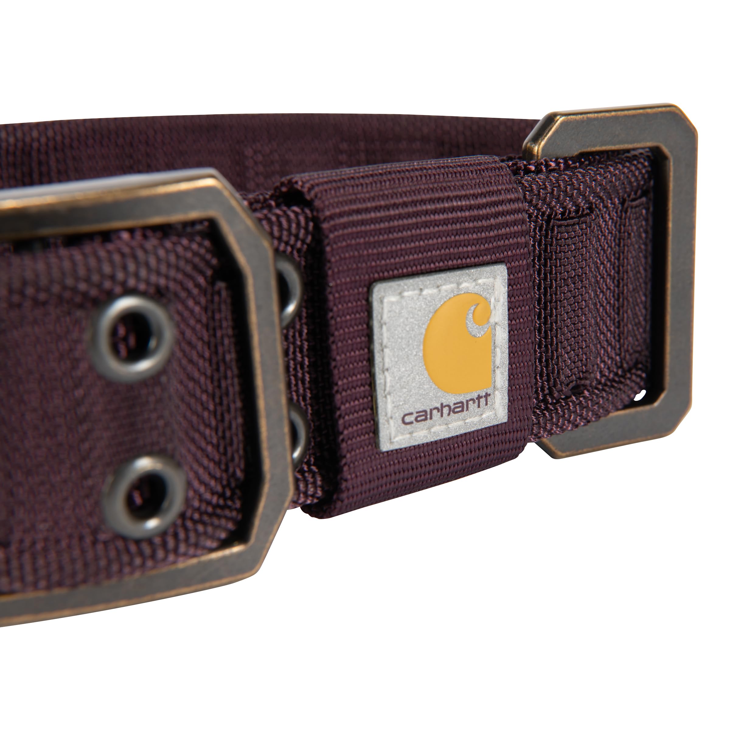 Carhartt Pet Adjustable Nylon Dog Collar, Medium, Deep Wine, Heavy Duty for Walking & Training, Model P000046064303