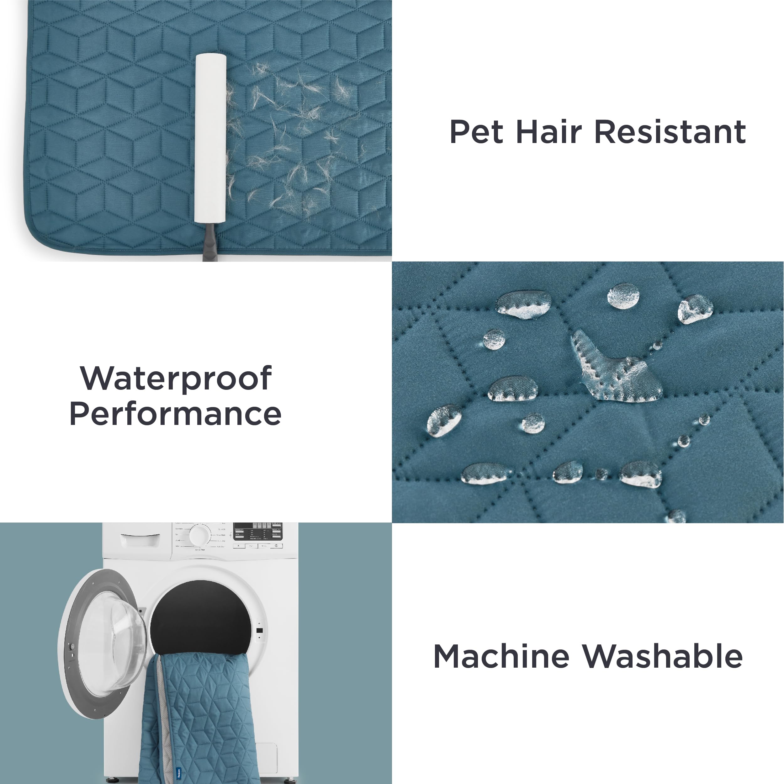Bedsure 100% Waterproof Couch Cover For Dogs Washable - Non Slip Waterproof Dog Blanket For Bed, Lightweight Furniture Protector