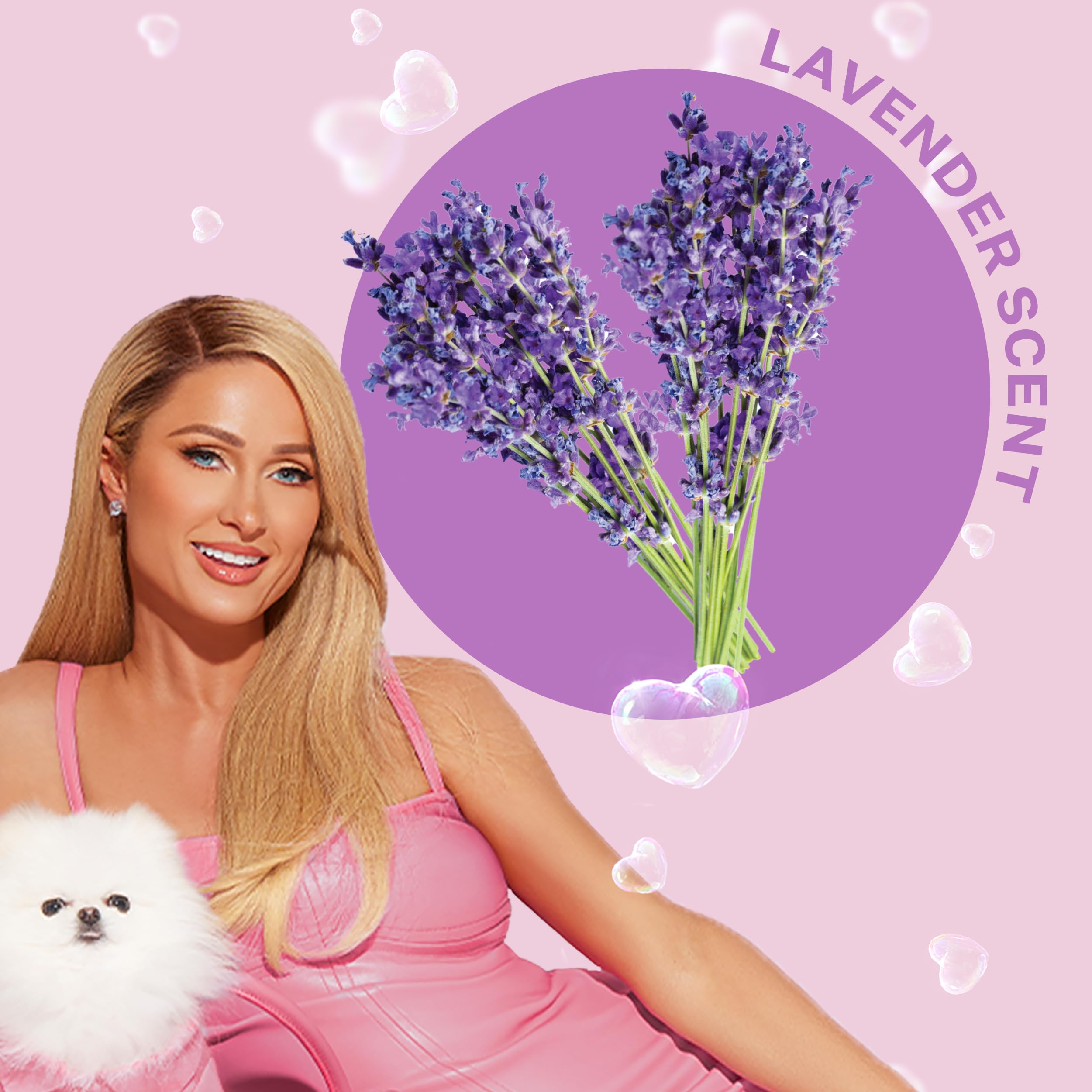Paris Hilton Dog Perfume & Deodorizer - Lavender Scent, Vegan, Hypoallergenic, 10oz