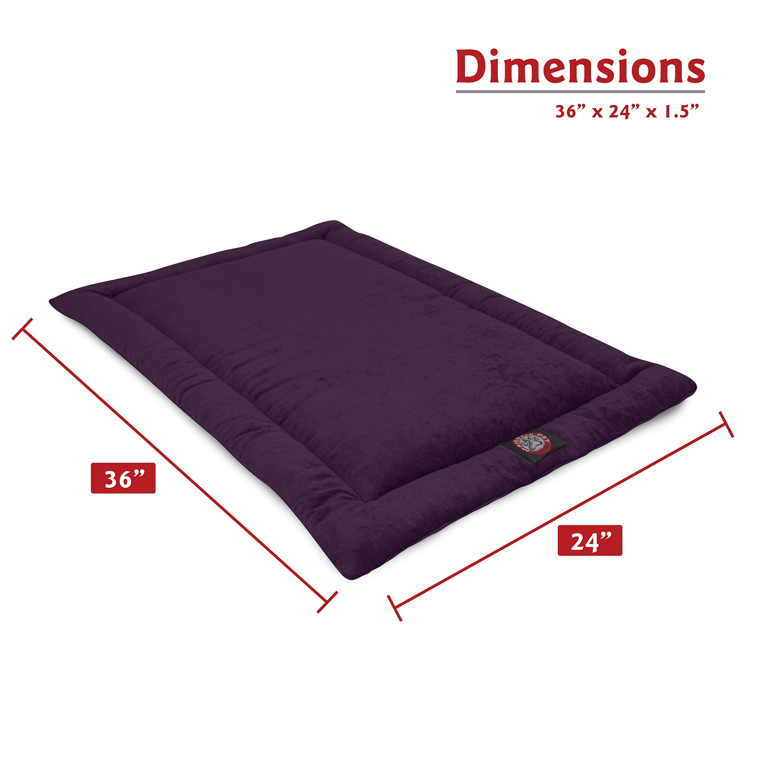 36'' Villa Aubergine Purple Crate Dog Bed Mat By Majestic Pet Products