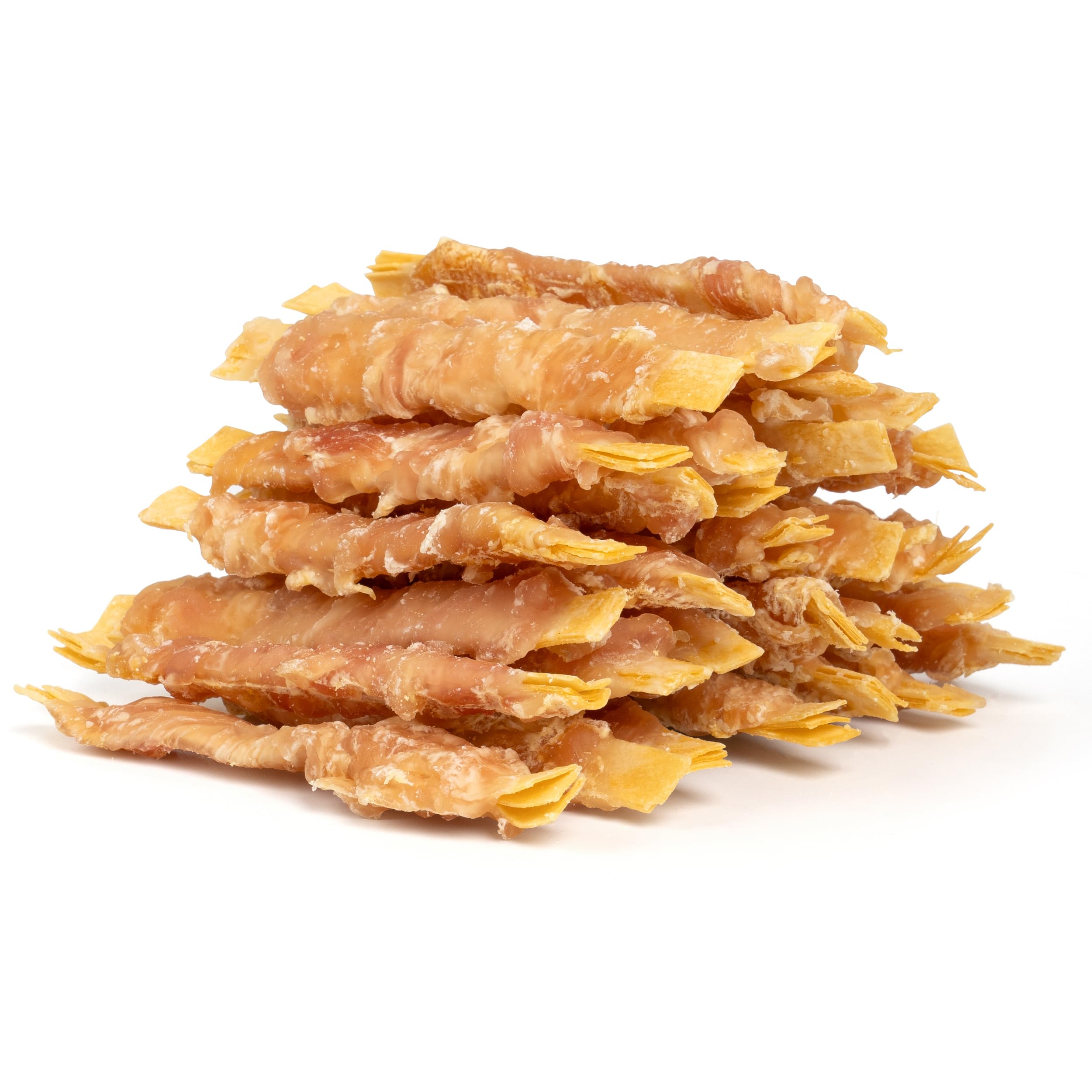 MON2SUN Rawhide Free Dog Treats, 4 Inch Chicken Wrapped Cod Fillet Dog Snacks for Small Dogs, Soft and Training Treats, 10.58oz 
