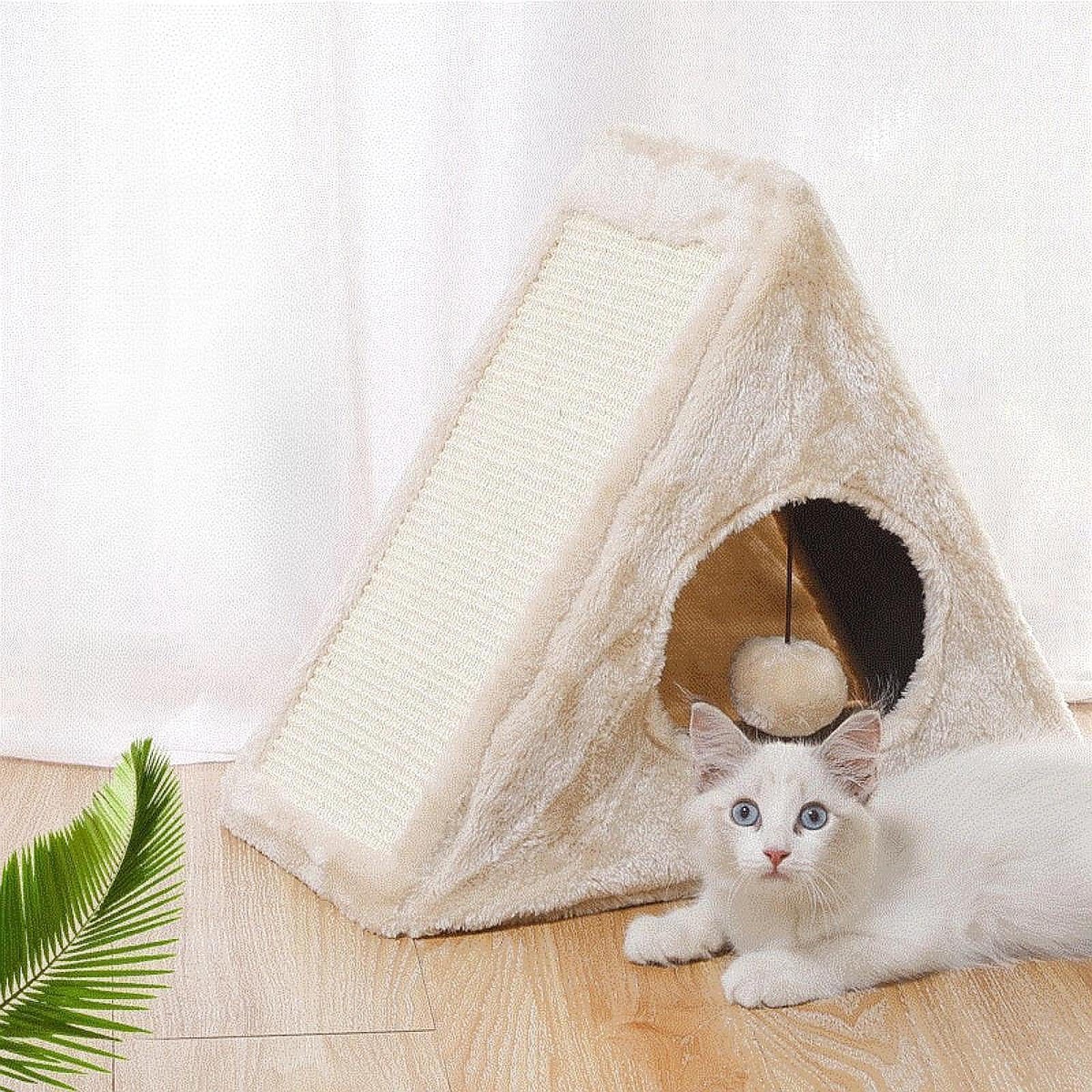 Enakshi Cat Tent Decorative Folding Interactive Cat Toy For Kitten Indoor Cats Puppy|Pet Supplies | Cat Supplies | Beds