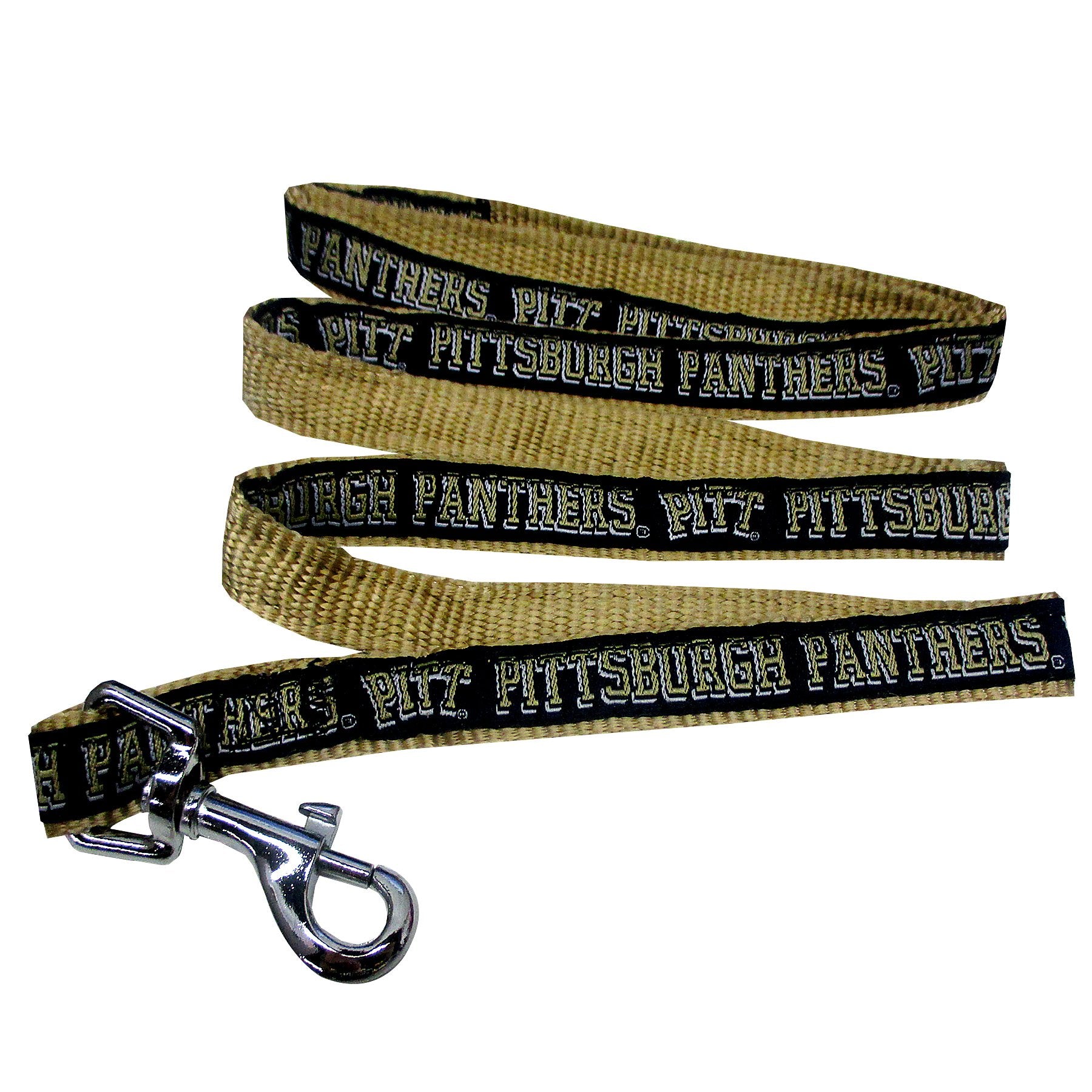 Ncaa Pet Leash, Medium, Pittsburgh Panthers, Dog Leash, Shiny & Colorful Leash For Dogs & Cats Licensed By The Ncaa