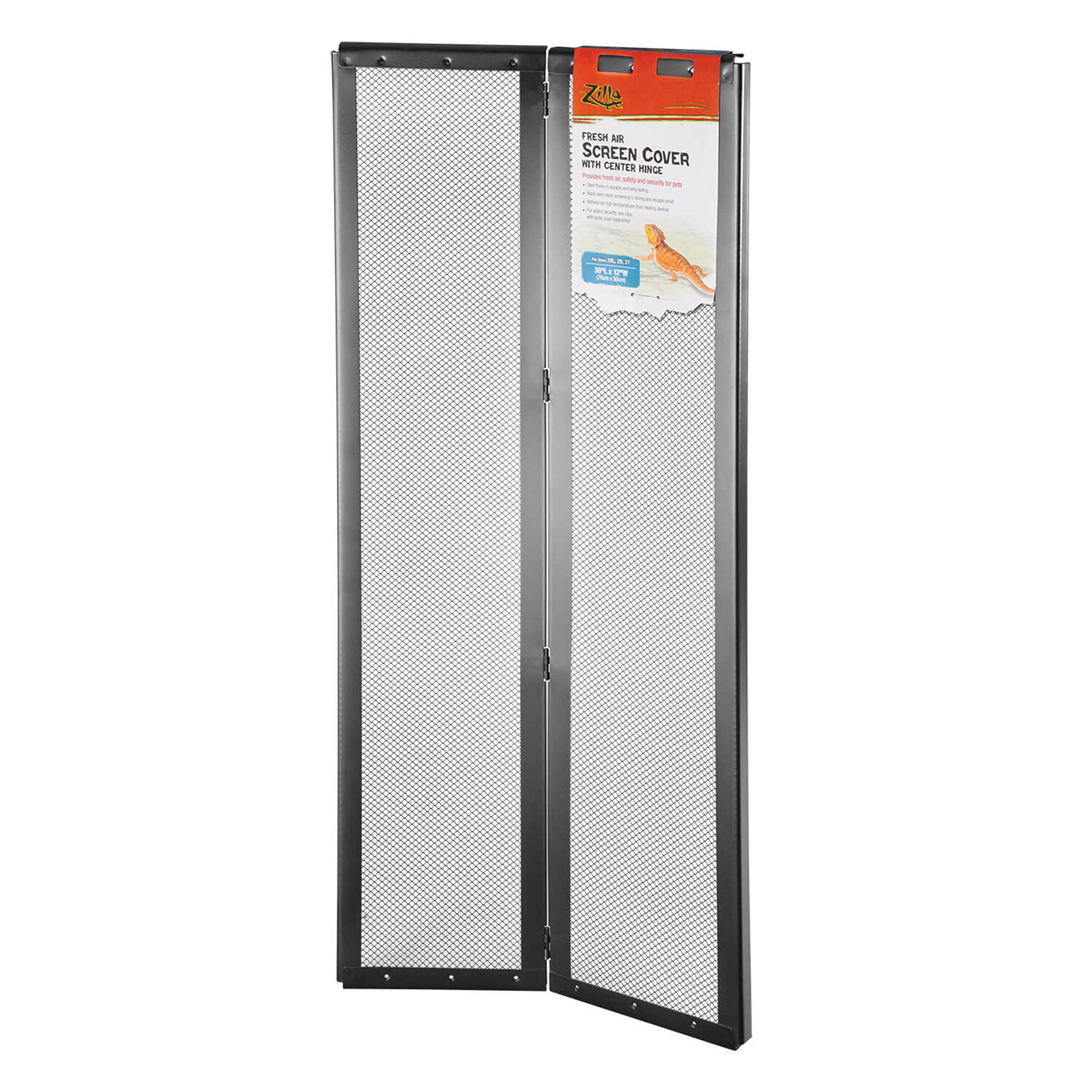 Zilla Fresh Air Screen Cover with Center Hinge 30 x 12