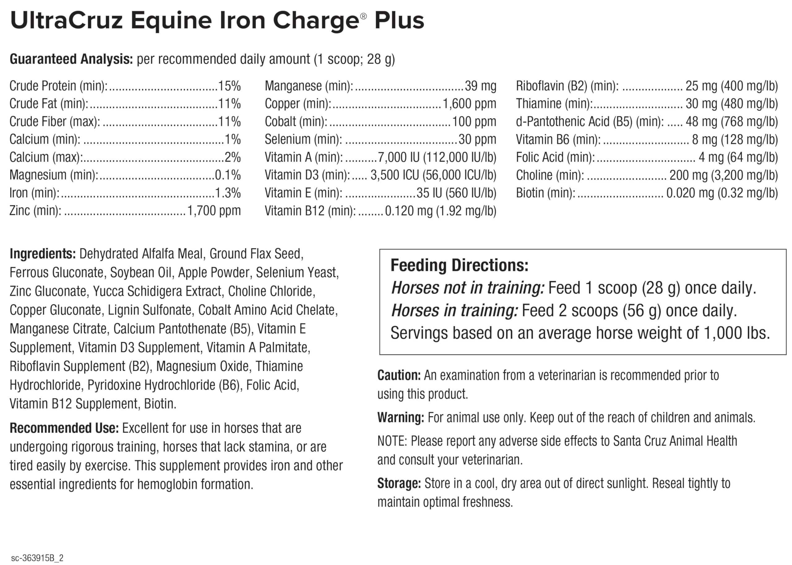 UltraCruz Equine Iron Charge Plus, 4 lb