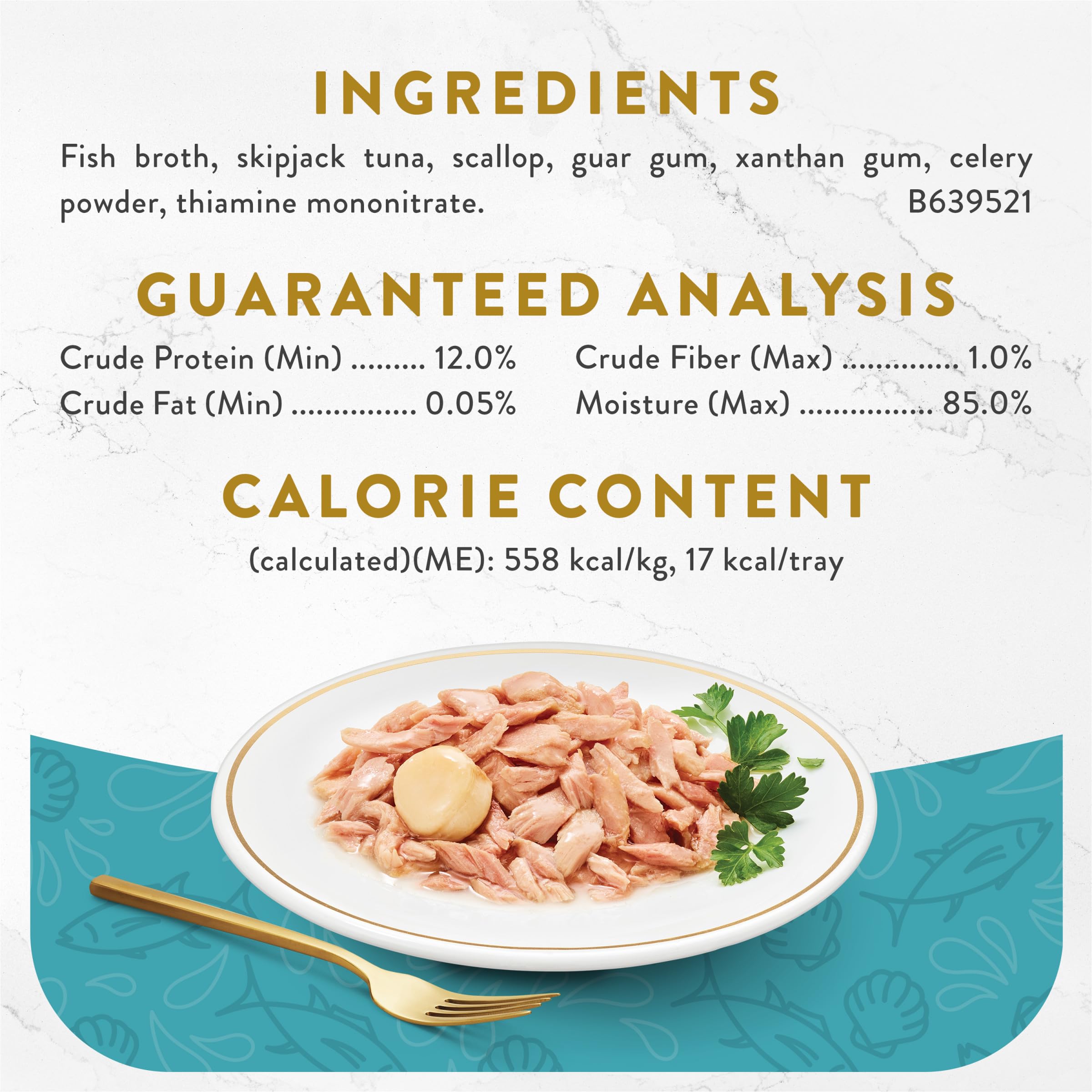 Purina Fancy Feast Appetizers Lickable Grain Free Wet Cat Food Topper Light Meat Tuna Appetizer with Scallop - (Pack of 10) 1.1