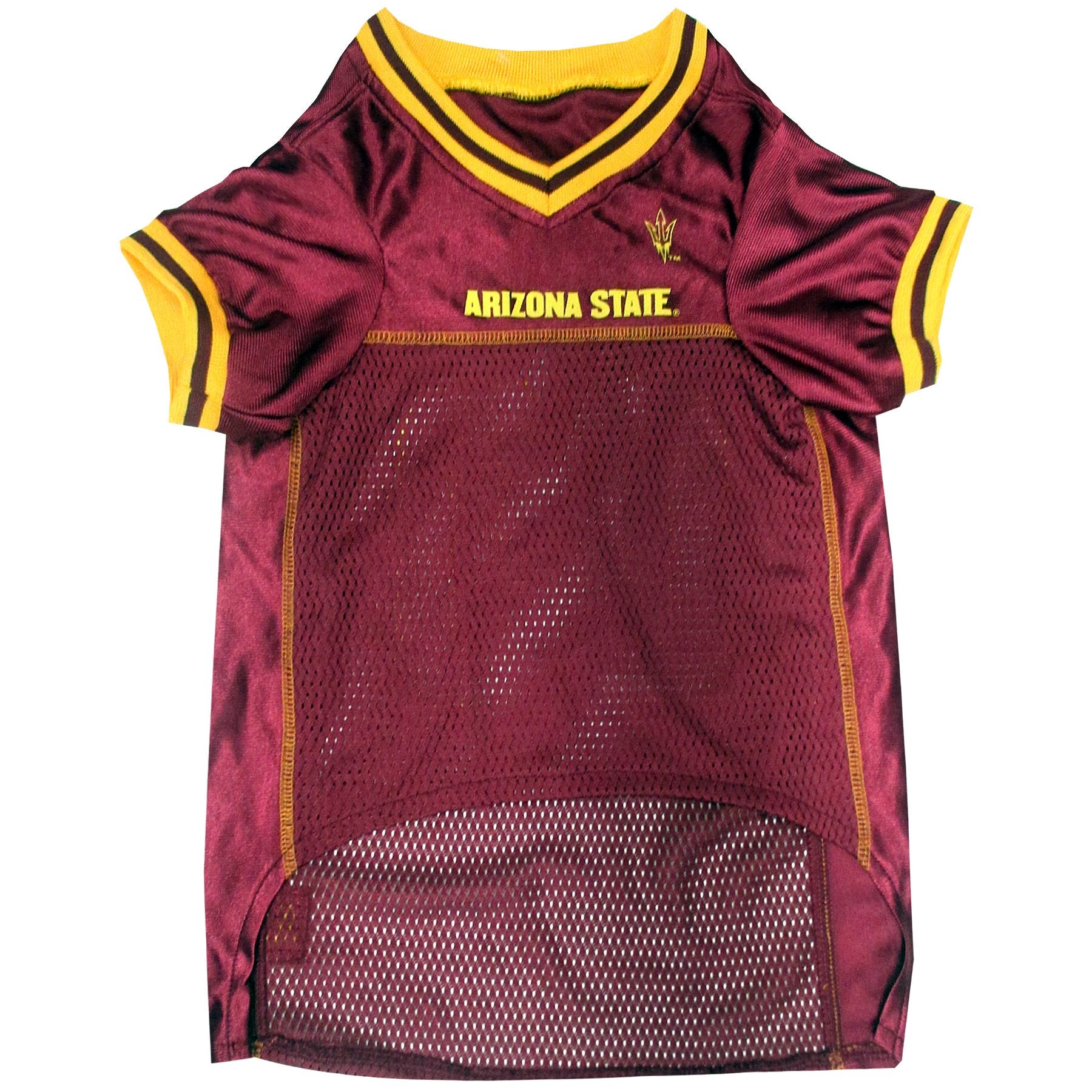 Pets First NCAA College Arizona State Sun Devils Mesh Jersey for DOGS & CATS, Small.Licensed Dog Jersey with your Favorite Footb