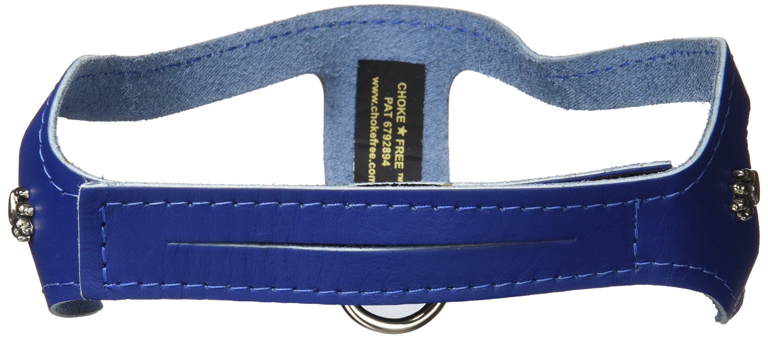 Chokefree Pet Shoulder Collar, 21-Inch, Non Metallic Blue