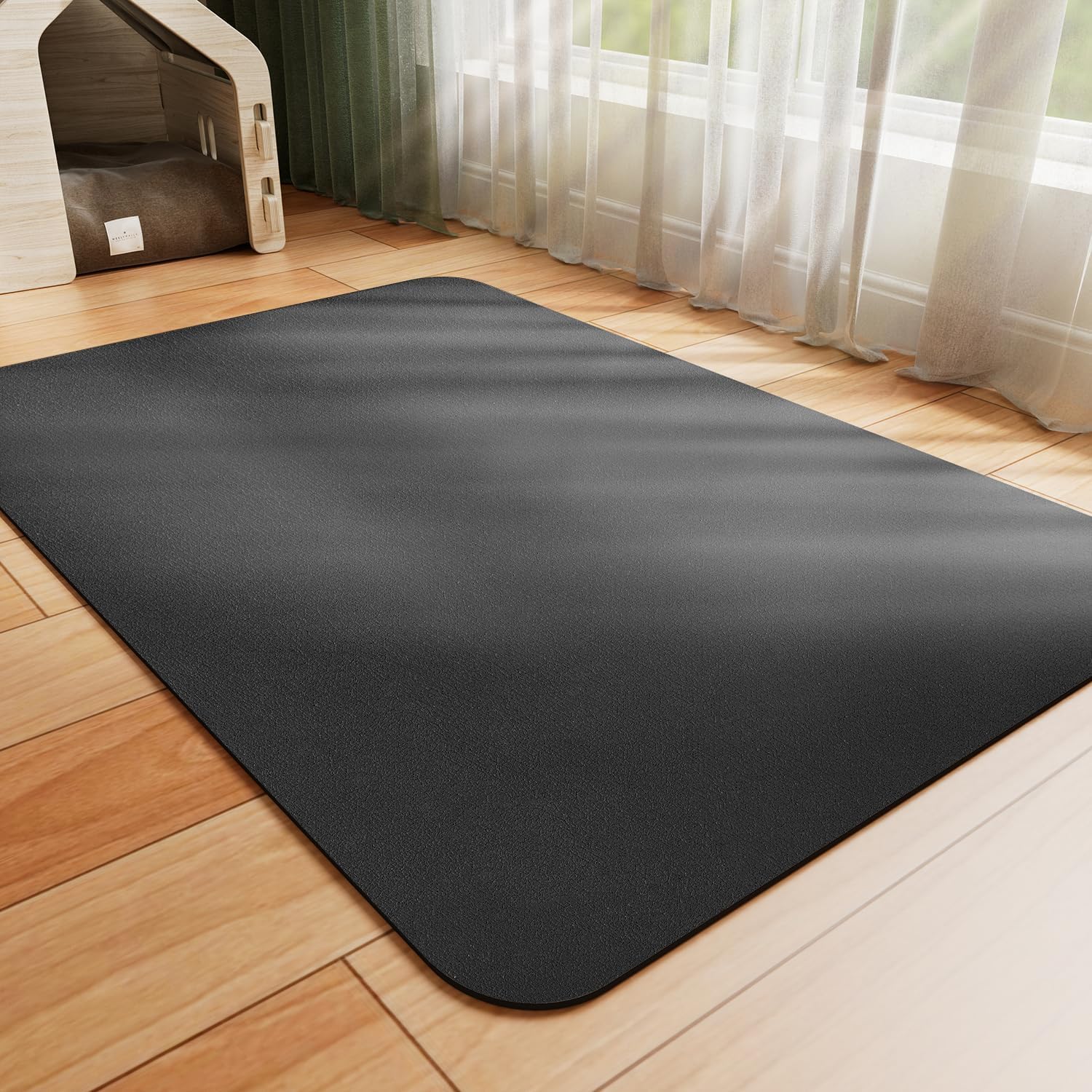 Rotvac Pet Feeding Mat For Dogs & Cats | Super Absorbent Dog & Cat Food Water Bowl Mat | Quick Dry, NonSlip, NoStain Reusable