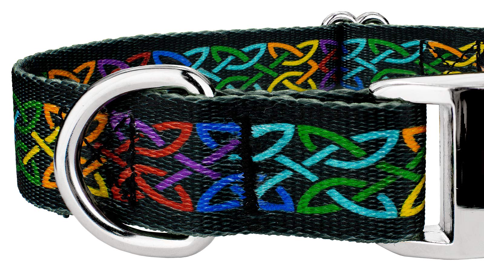 Country Brook Petz - Premium Celtic Pride Dog Collar And Leash - Irish Pride Collection Featuring Lucky Designs (1 Inch, Medium)