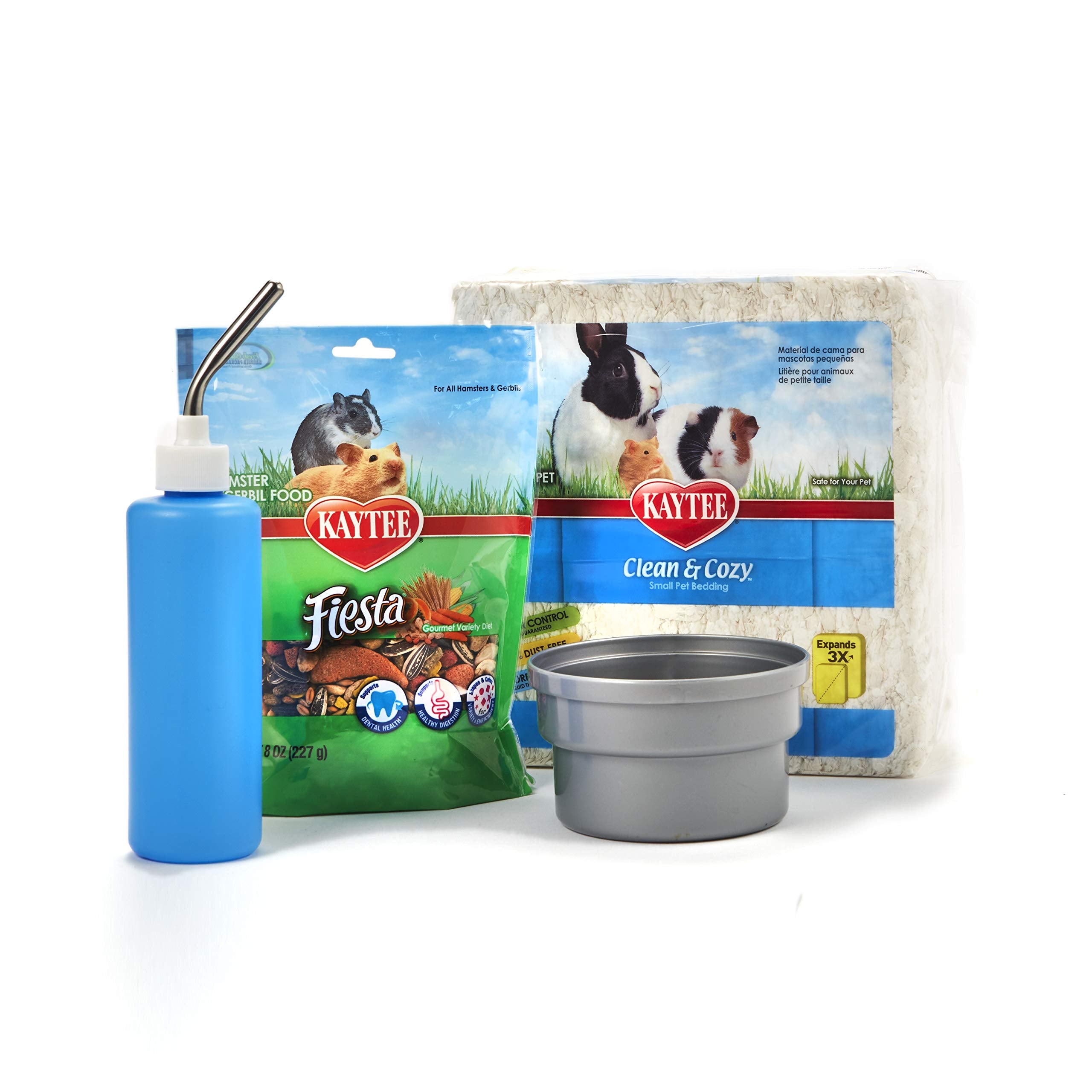 Kaytee Complete Hamster Kit - Blue Plastic Cage, 13.5"L x 11.0"W x 14.5"H, Model 100511105