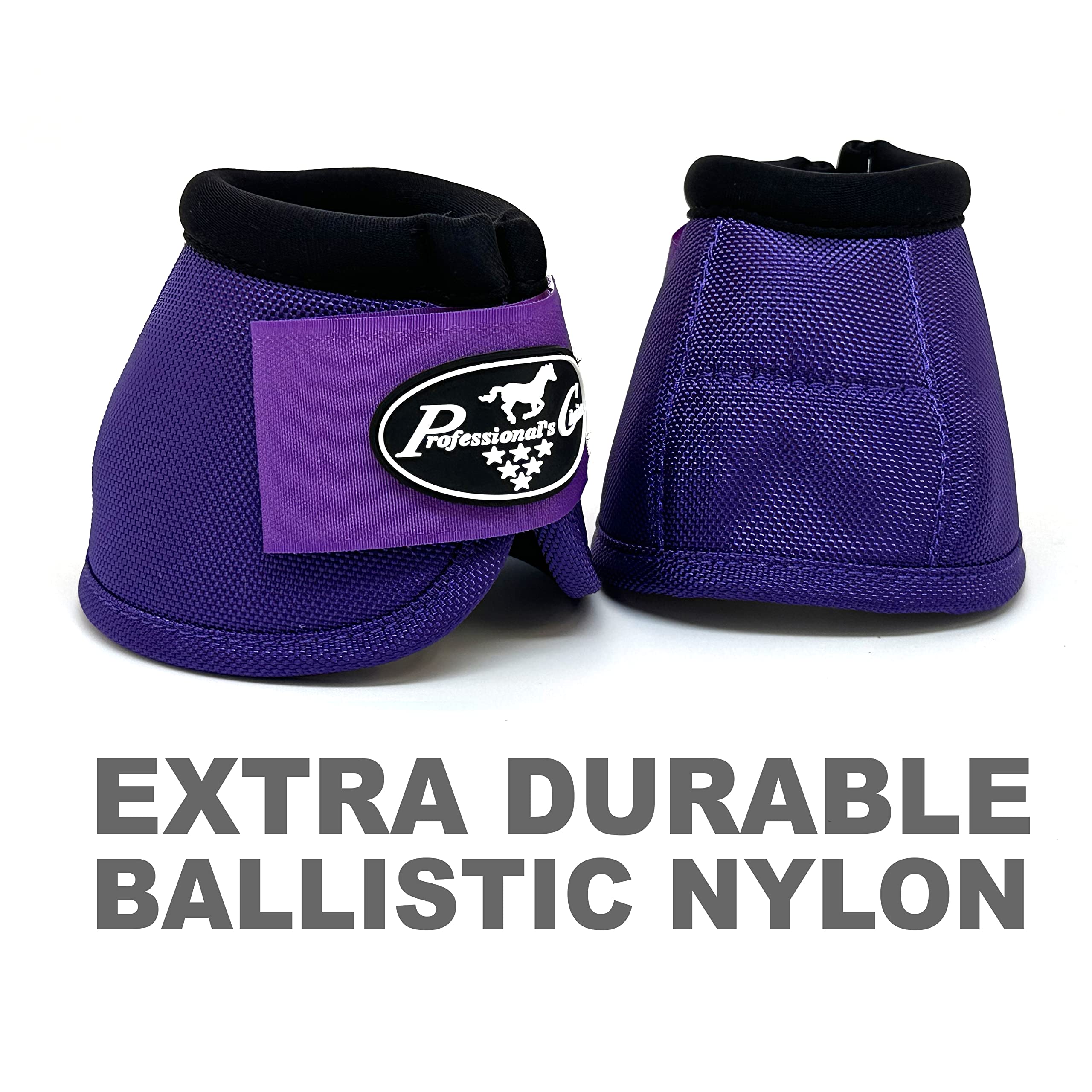 Professionals Choice Equine Ballistic Overreach Bell Boot Pair Purple Med