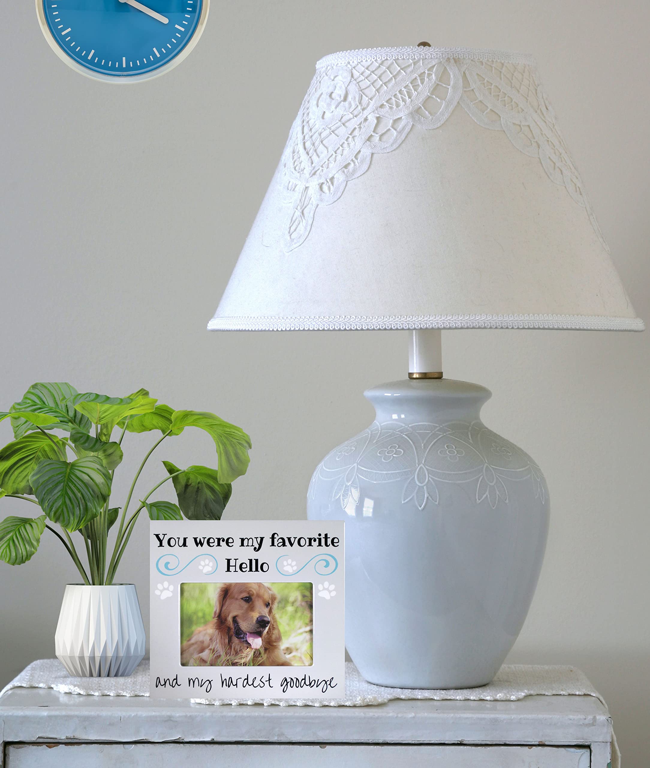 BANBERRY DESIGNS Personalized Pet Remembrance Gift Customized Pet Memorial Picture Frame Bereavement Custom Photo Frame for Dog