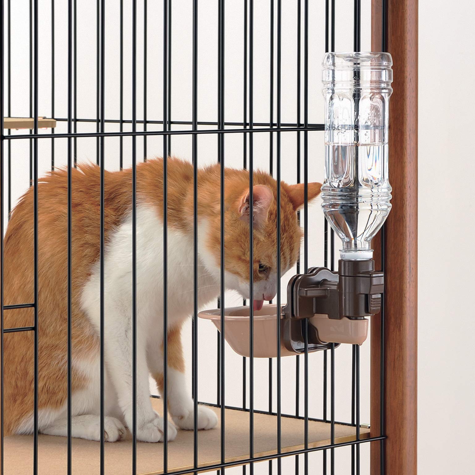 Richell Pet Water Rehydration Station, Gravity Fed Pet Water Station, Includes Bottle And Dish | Crate Attachment, Bpa Free - Includes Water Bottle And Detachable Dish