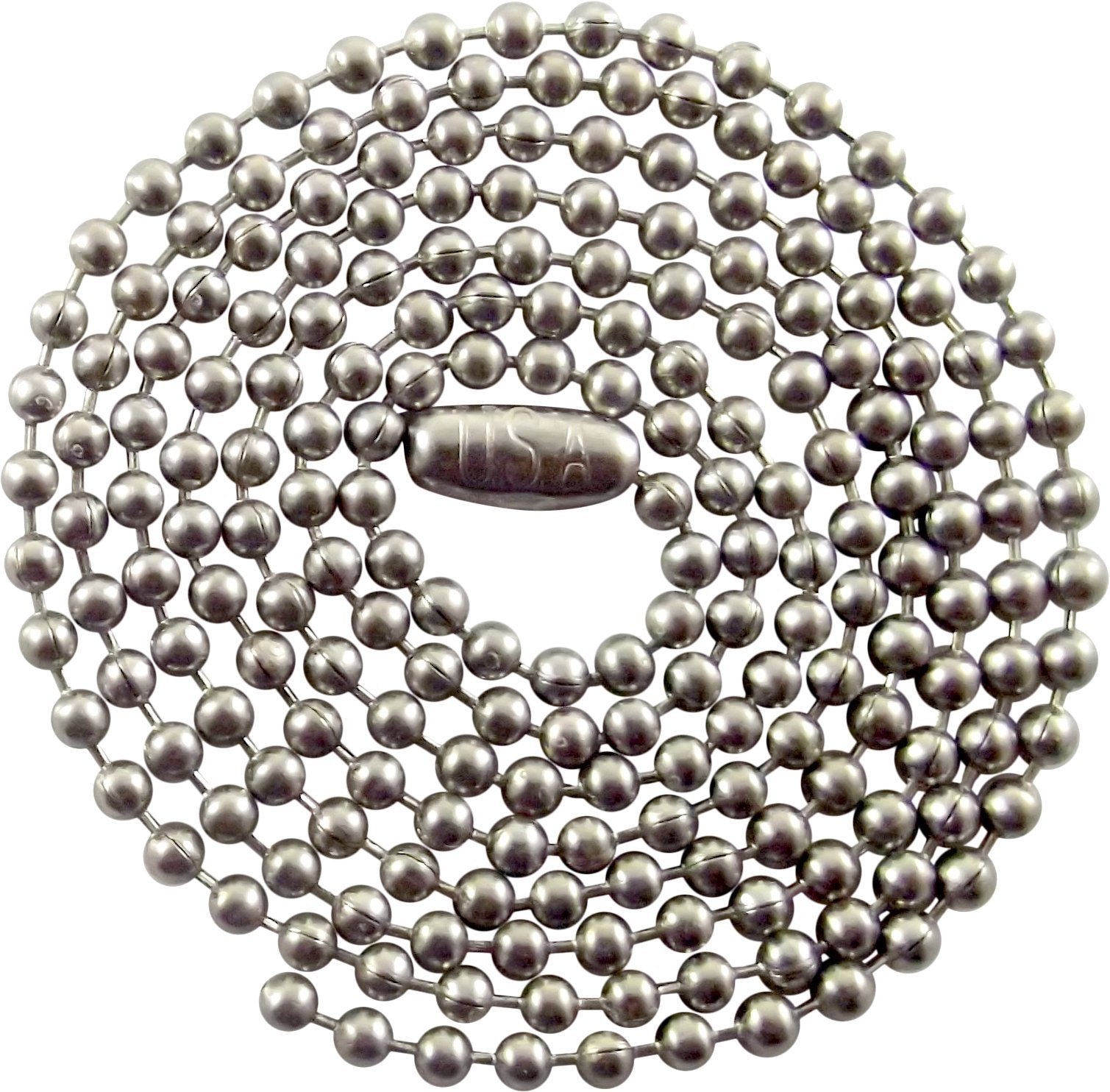 36 Inch Stainless Steel Ball Chain Necklace - 2.4Mm - Military Dog Tag Necklace