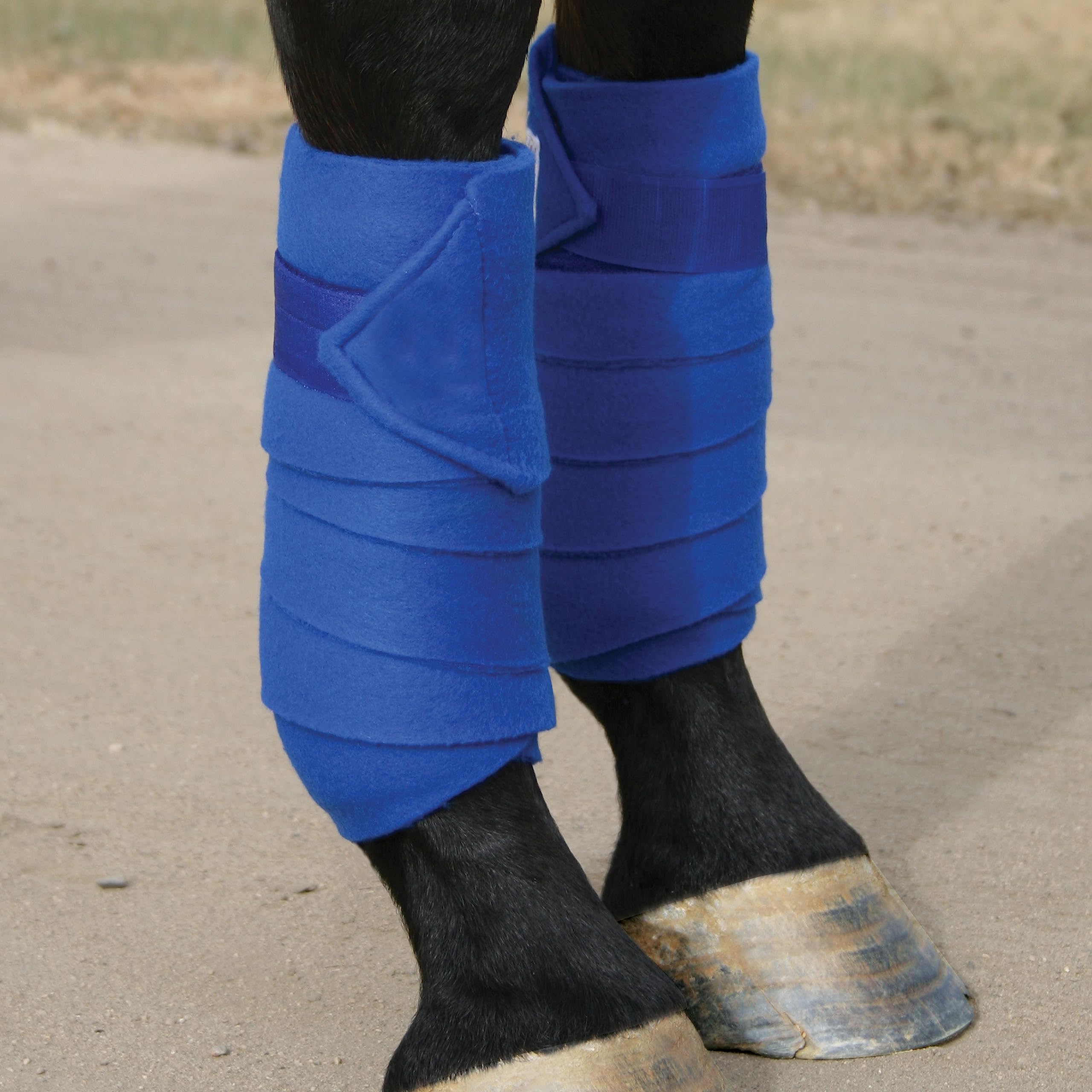 Professional'S Choice Polo Wraps Double-Sided Fleece | Secure Hook And Loop Closure | Nine Feet Long | Machine Washable | Royal Blue