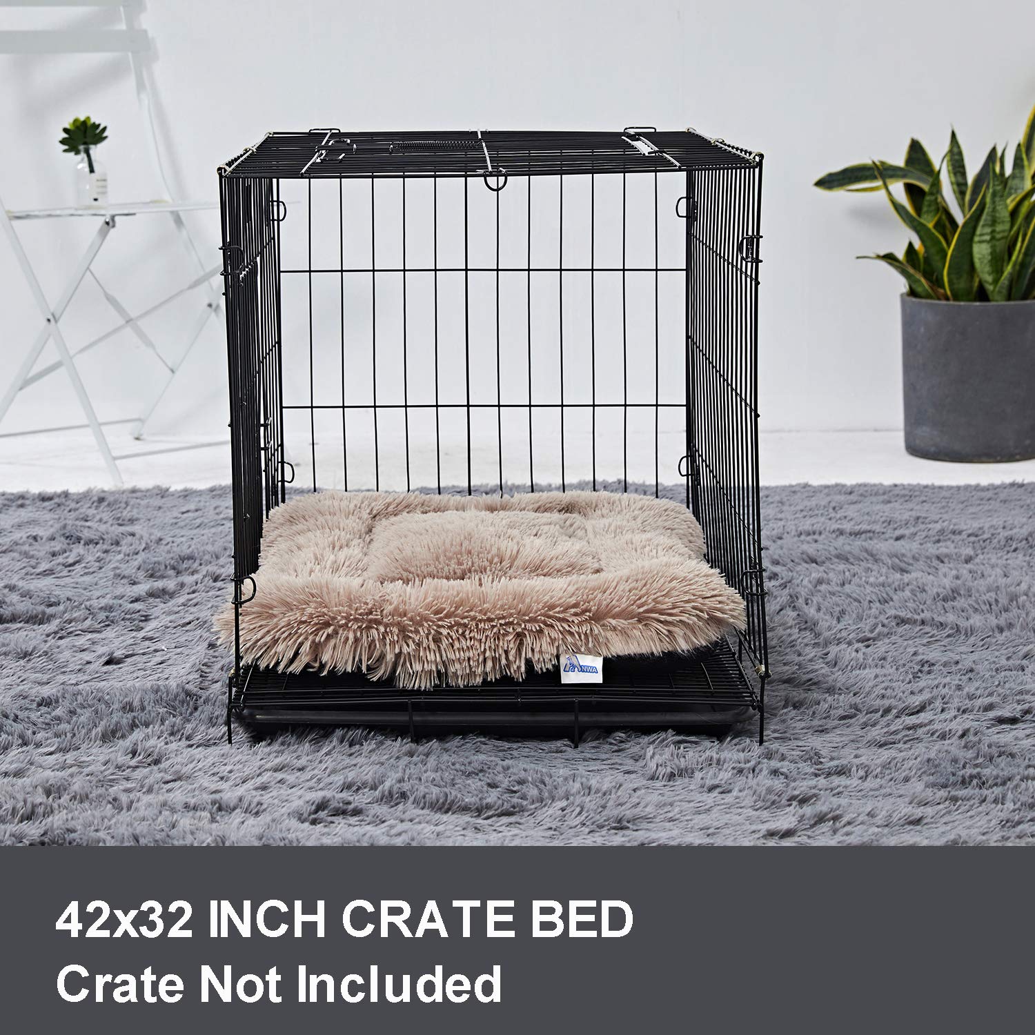 Large Dog Bed, Washable Crate Bed Cushion - 40 Inch