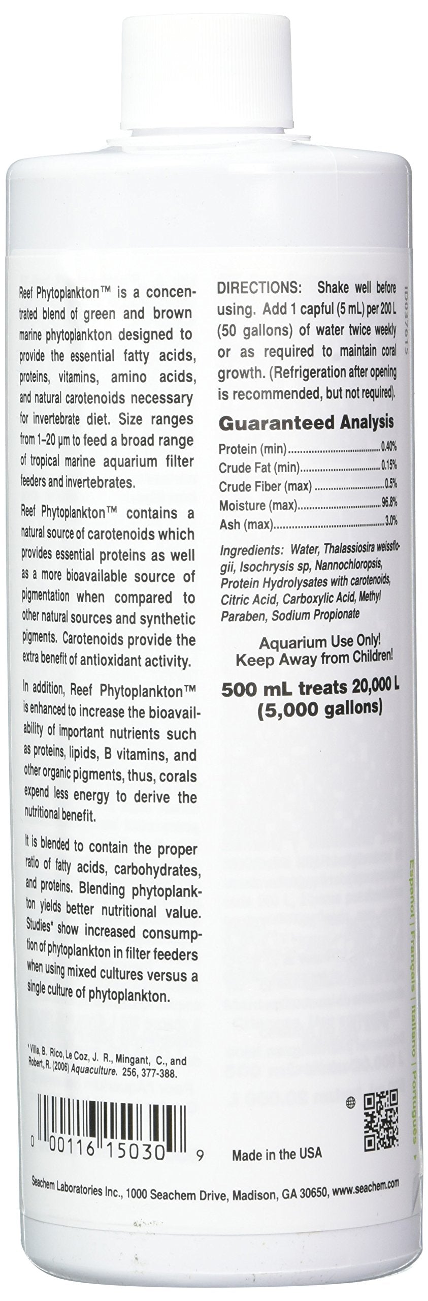 Reef Phytoplankton, 500 mL / 16.9 fl. oz.