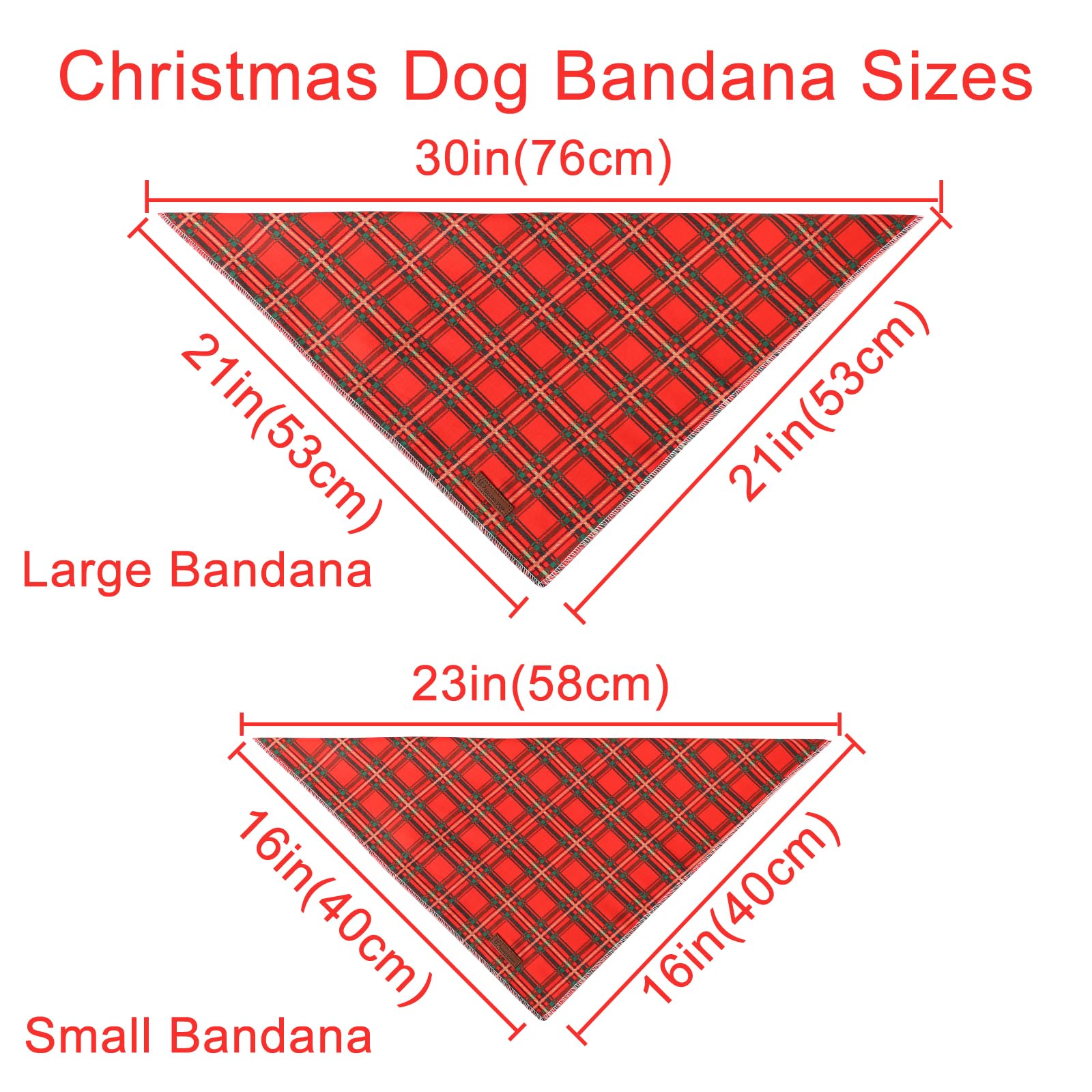 Up Urara Pup Christmas Dog Bandana, Christmas Red Plaid Man Triangle Bid Scarf For Girl Boy Dog, Cotton Pet Kerchief, Adjustable