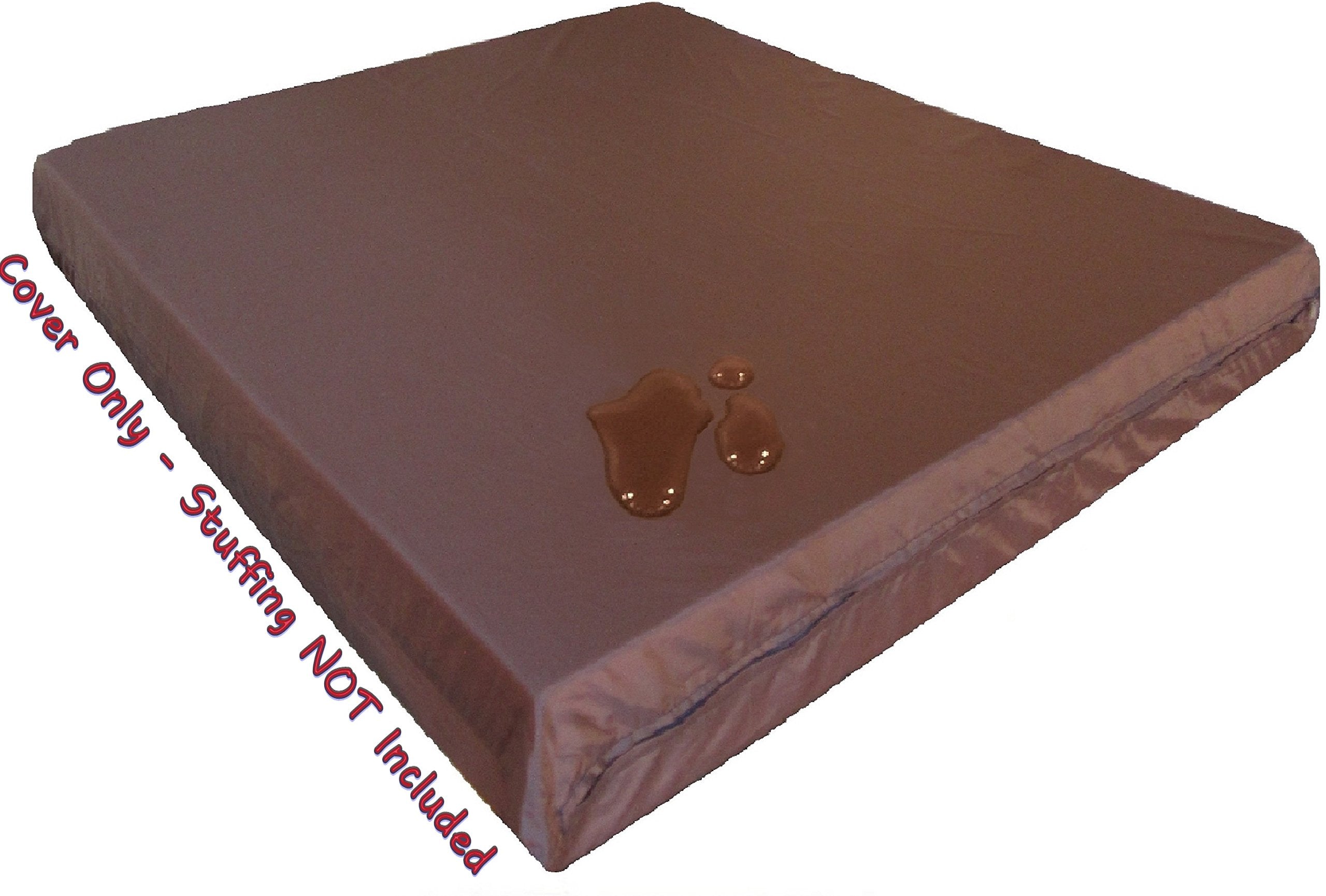 Dogbed4Less 2 Pack Internal Duvet Case Waterproof Zipper Dog Bed Cover For Extra Large 47''X29''X4'' Memory Foam Pad Pet Bed - 5