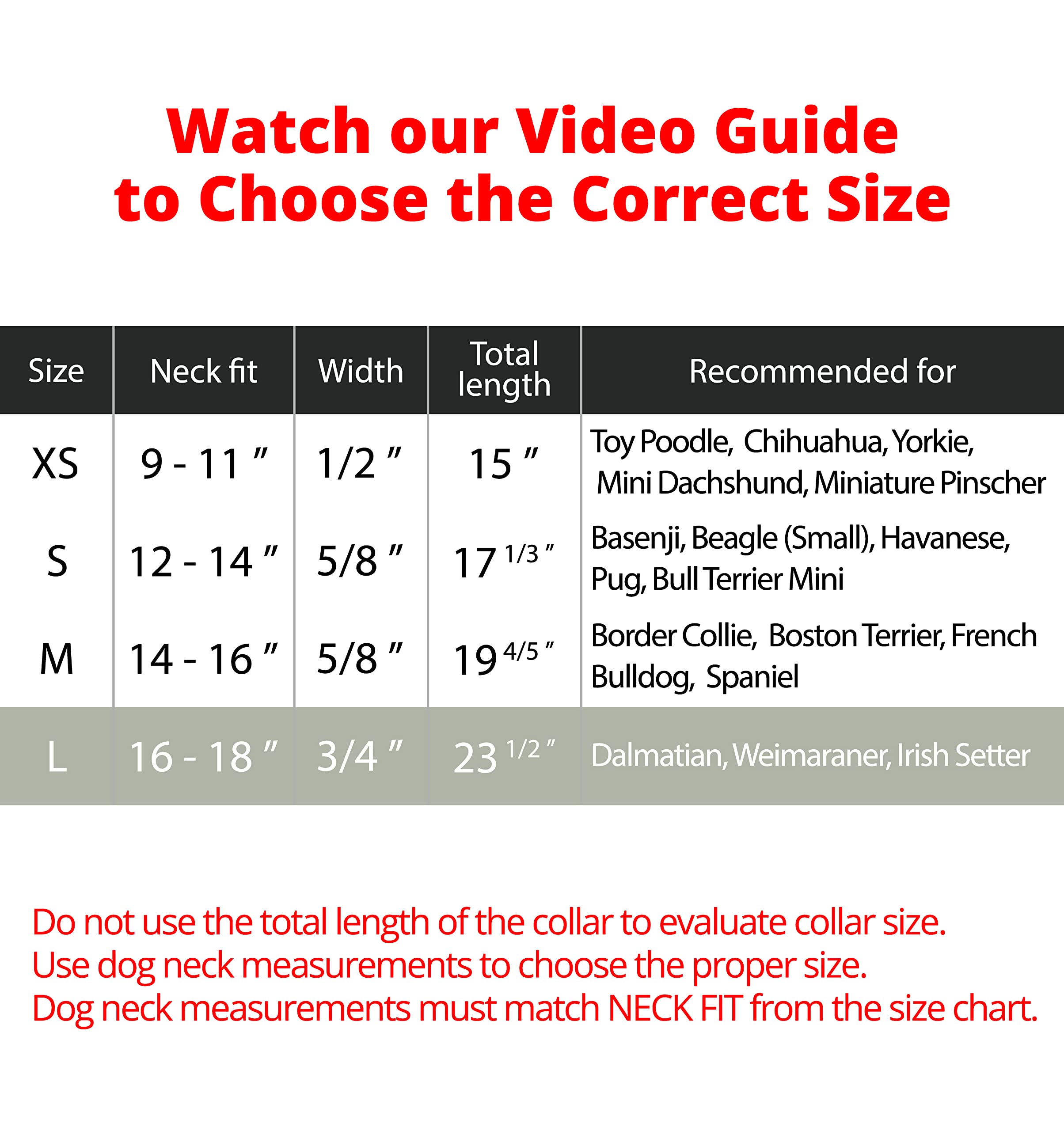 Bronzedog Rolled Leather Dog Collar For Small Medium Large Dogs With Qr Id Tag (L: 16-18 Inch, Glossy Black)