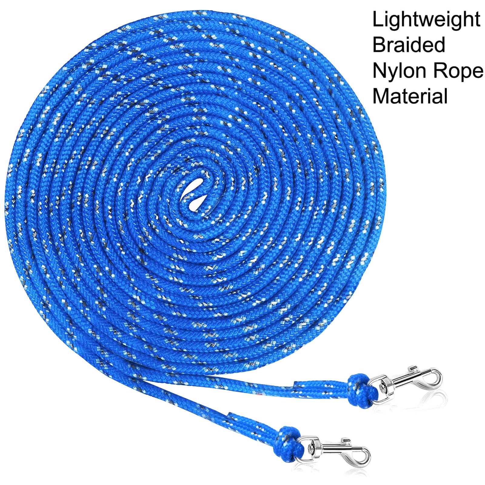 Rypet Reflective Cat Long Leash - 30 Ft Escape Proof Walking Leads Yard Long Leash Durable Safe Personalized Extender Leash Tran