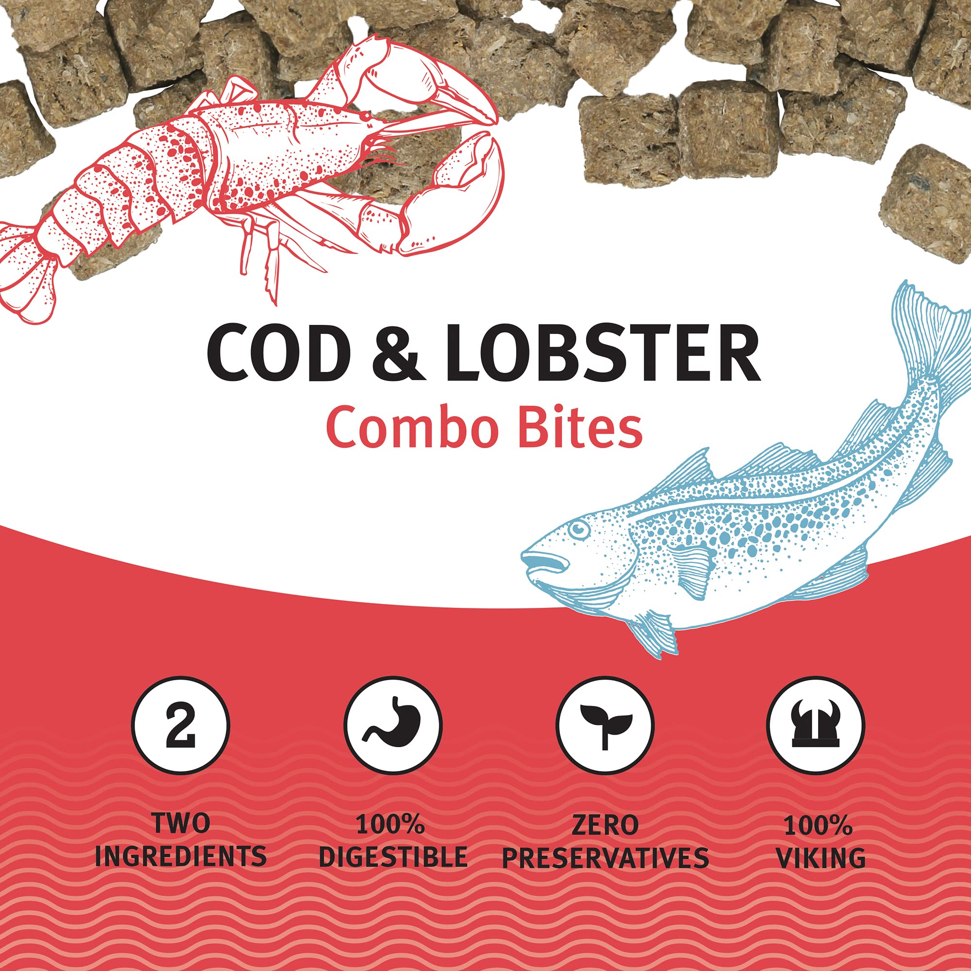 Icelandic Dog Combo Bites Cod and Lobster