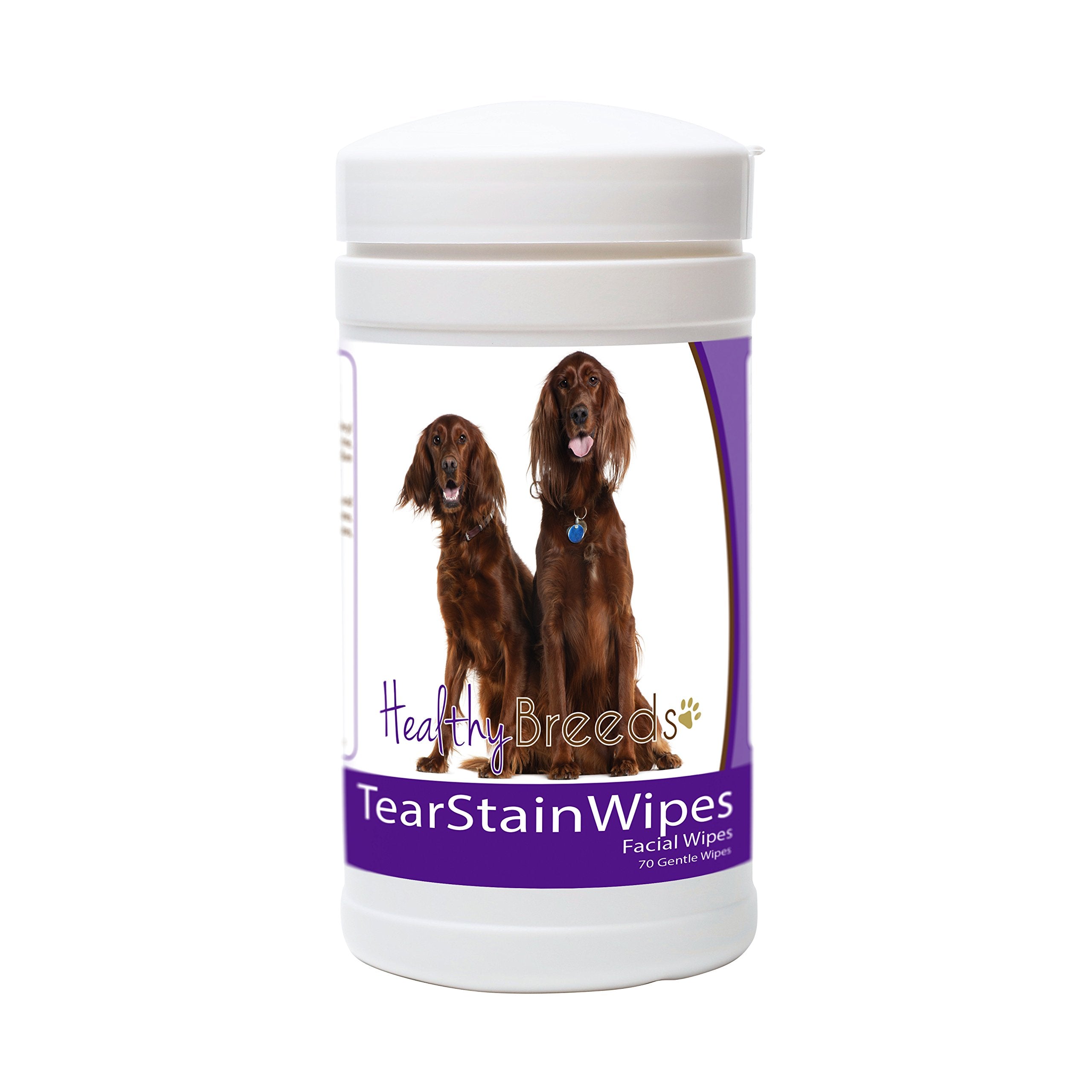 Healthy Breeds Irish Setter Tear Stain Wipes 70 Count