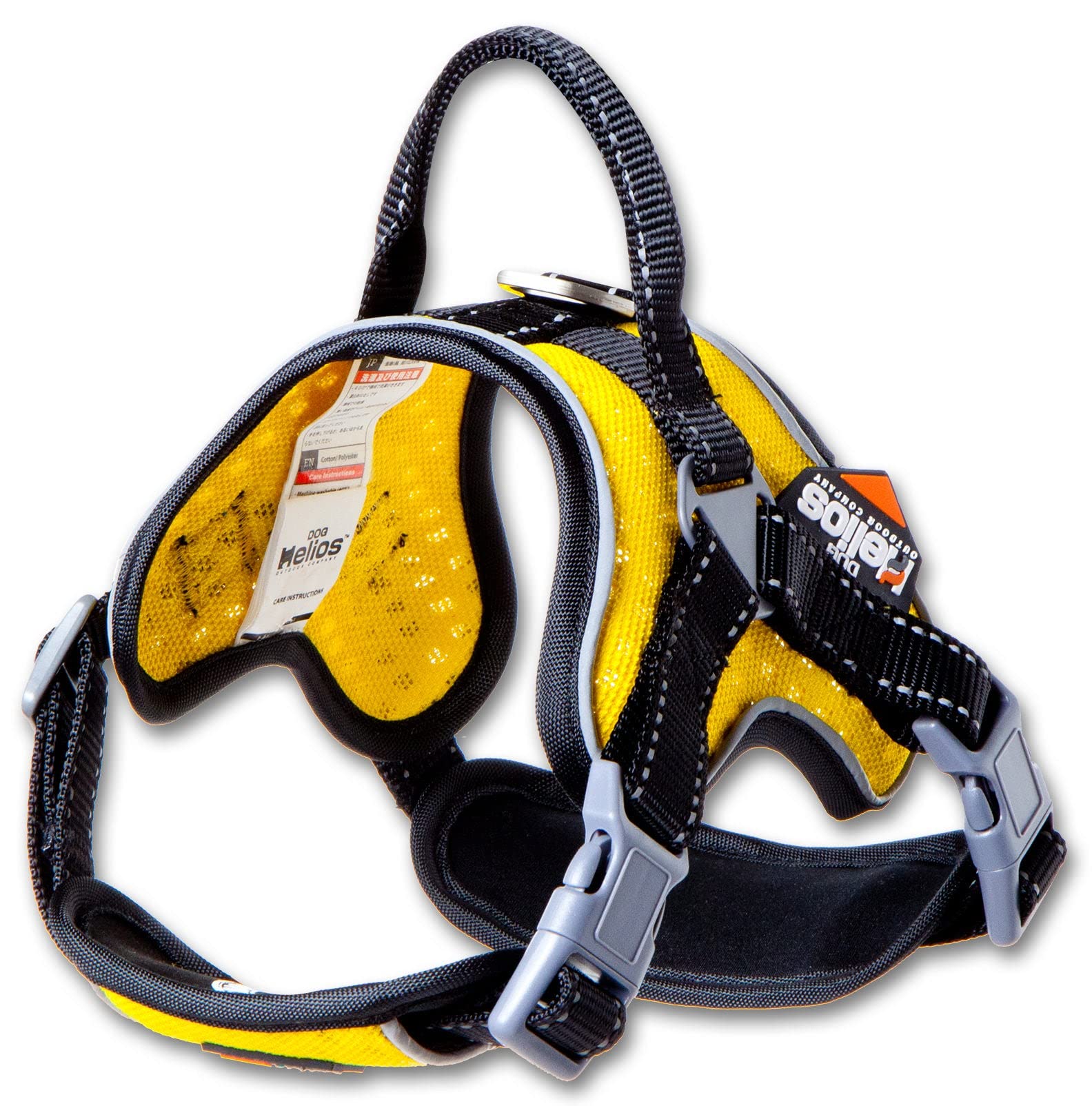 Dog Helios Scorpion Sporty Highperformance Freerange Dog Harness, Md, Yellow