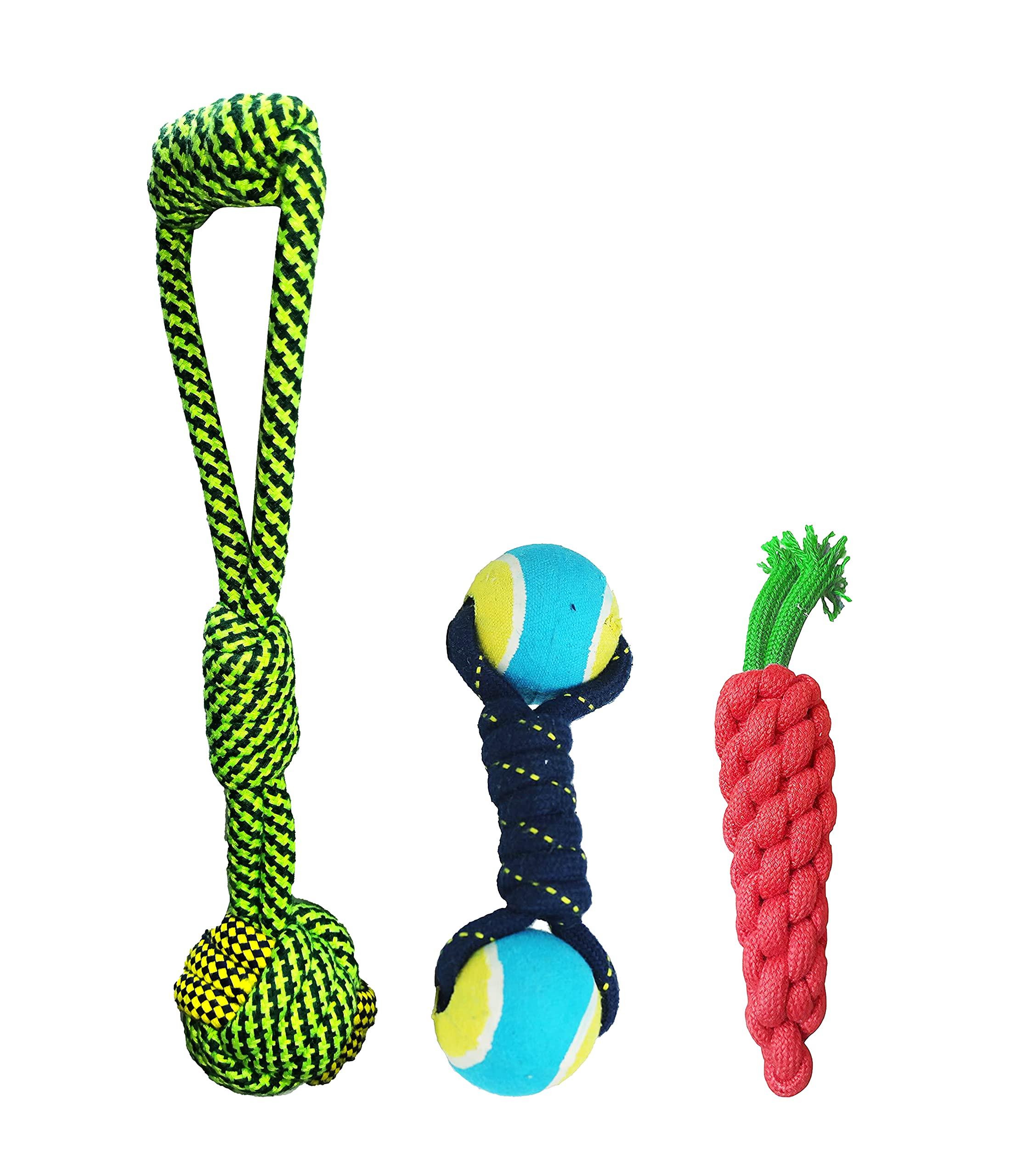 Kittupet Dog Chew Toys | Rope Toys For Dogs | Puppy Chew Teething Toys | Durable Cotton Dog Toys For Playing And Teeth Cleaning 