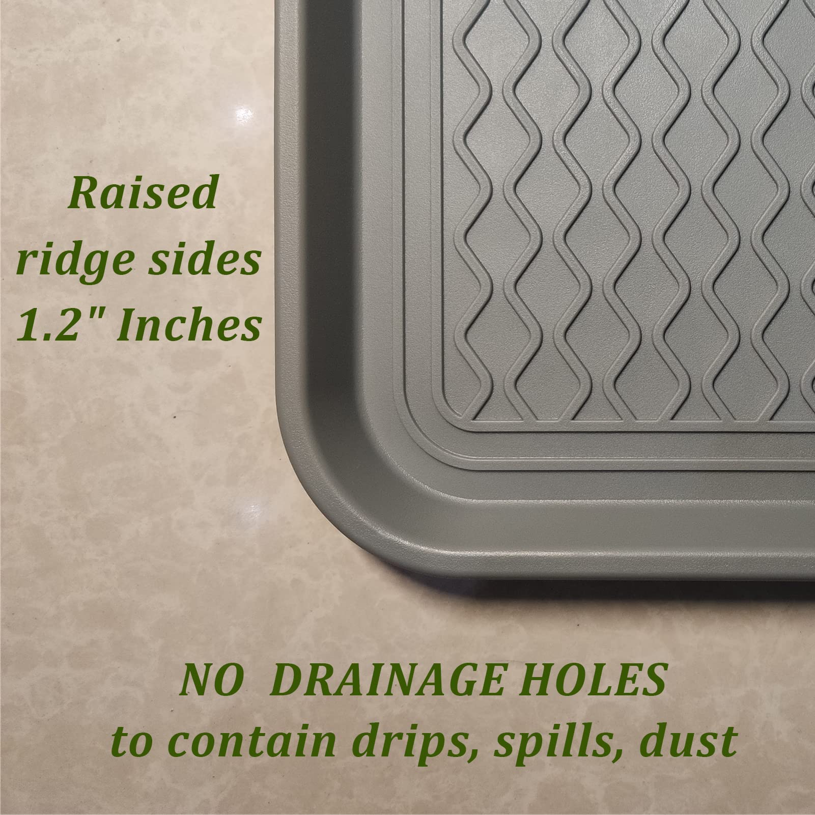Large Multifunctional Boot Tray 2 Pack Boot Mat Washable Indoor or Outdoor Tray Mat Doormats for Shoes Boots Plants Pots Paint T