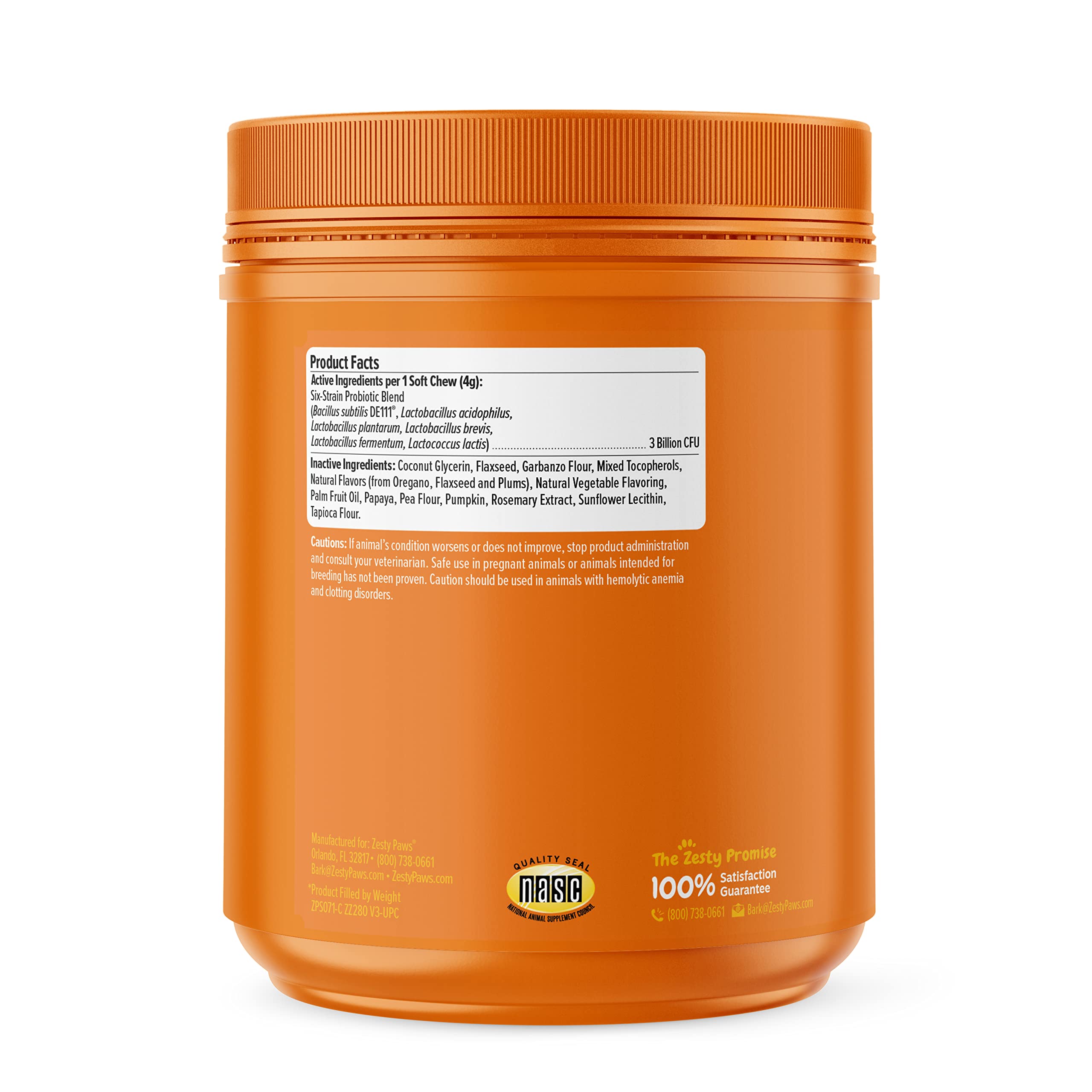 Zesty Paws Probiotic for Dogs - Probiotics for Gut Flora, Digestive Health, Occasional Diarrhea & Bowel Support - Clinically Stu