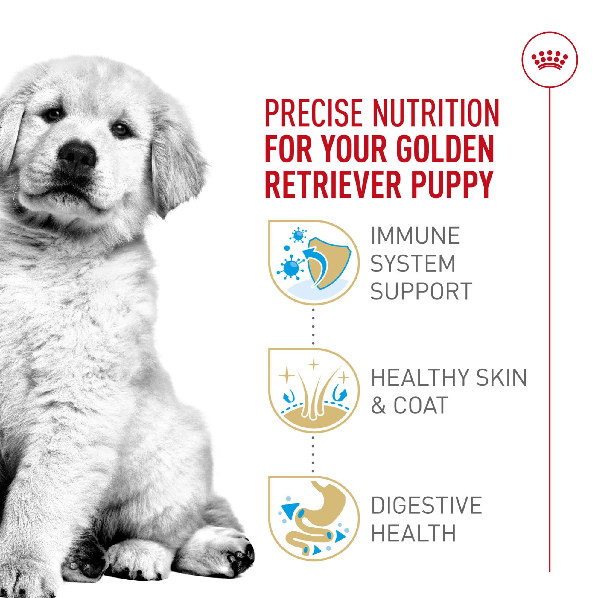 Royal Canin Golden Retriever Puppy Dry Dog Food, 30 lb bag