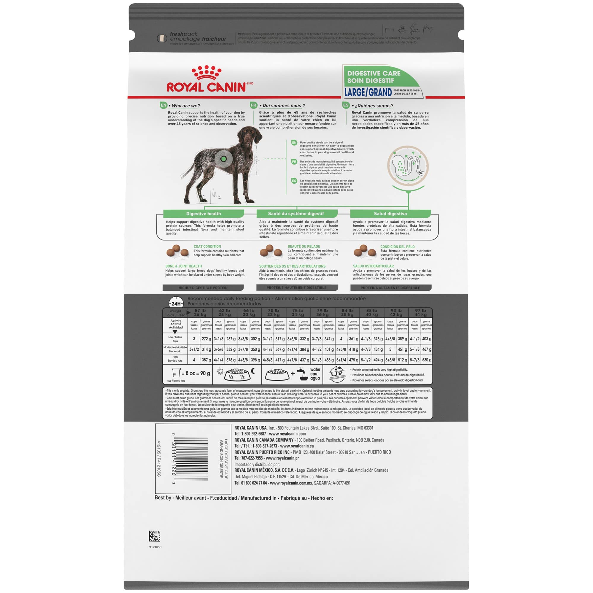 Royal Canin Large Digestive Care Dry Dog Food, 30 lb bag