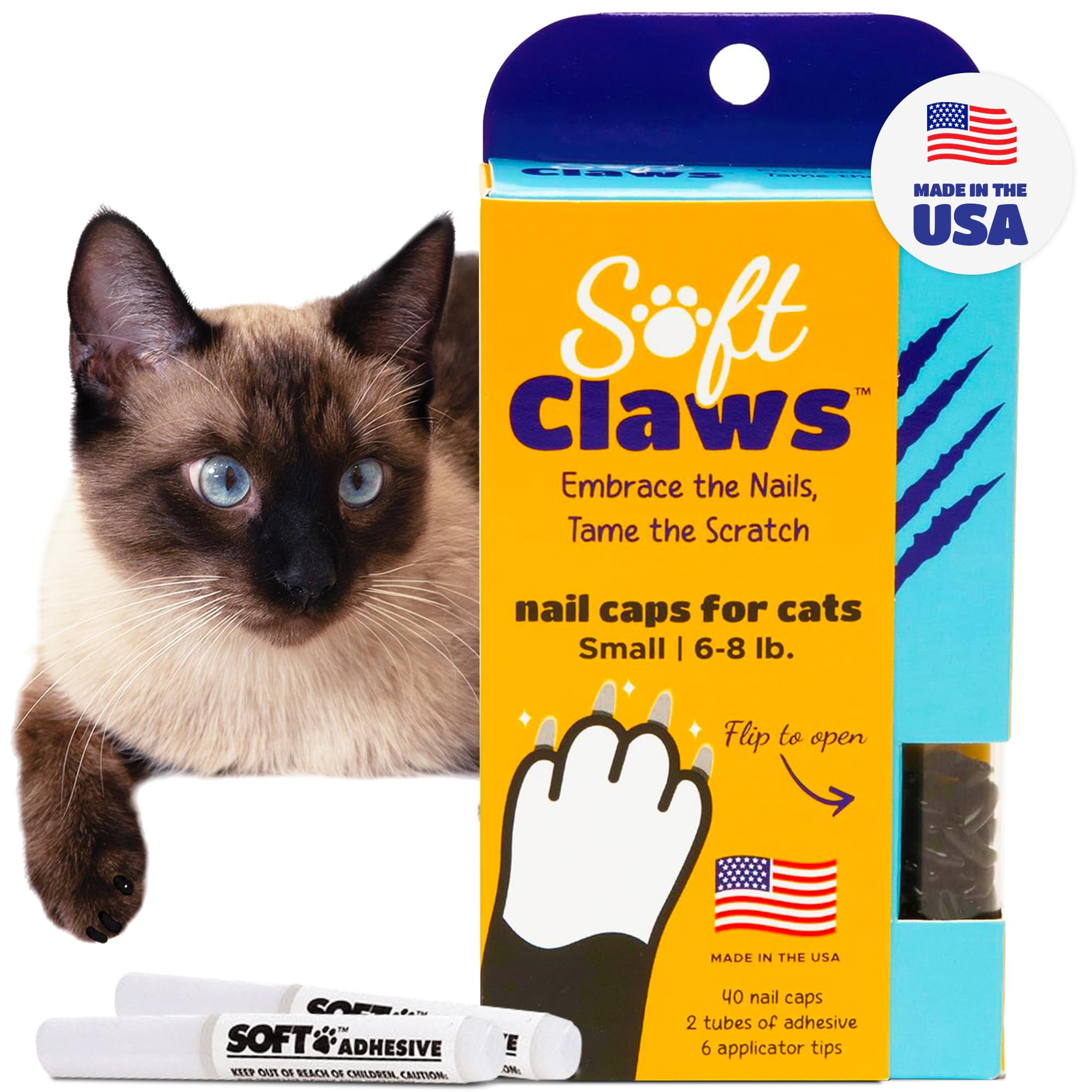 Feline Soft Claw Nail Caps M Blu Sprk