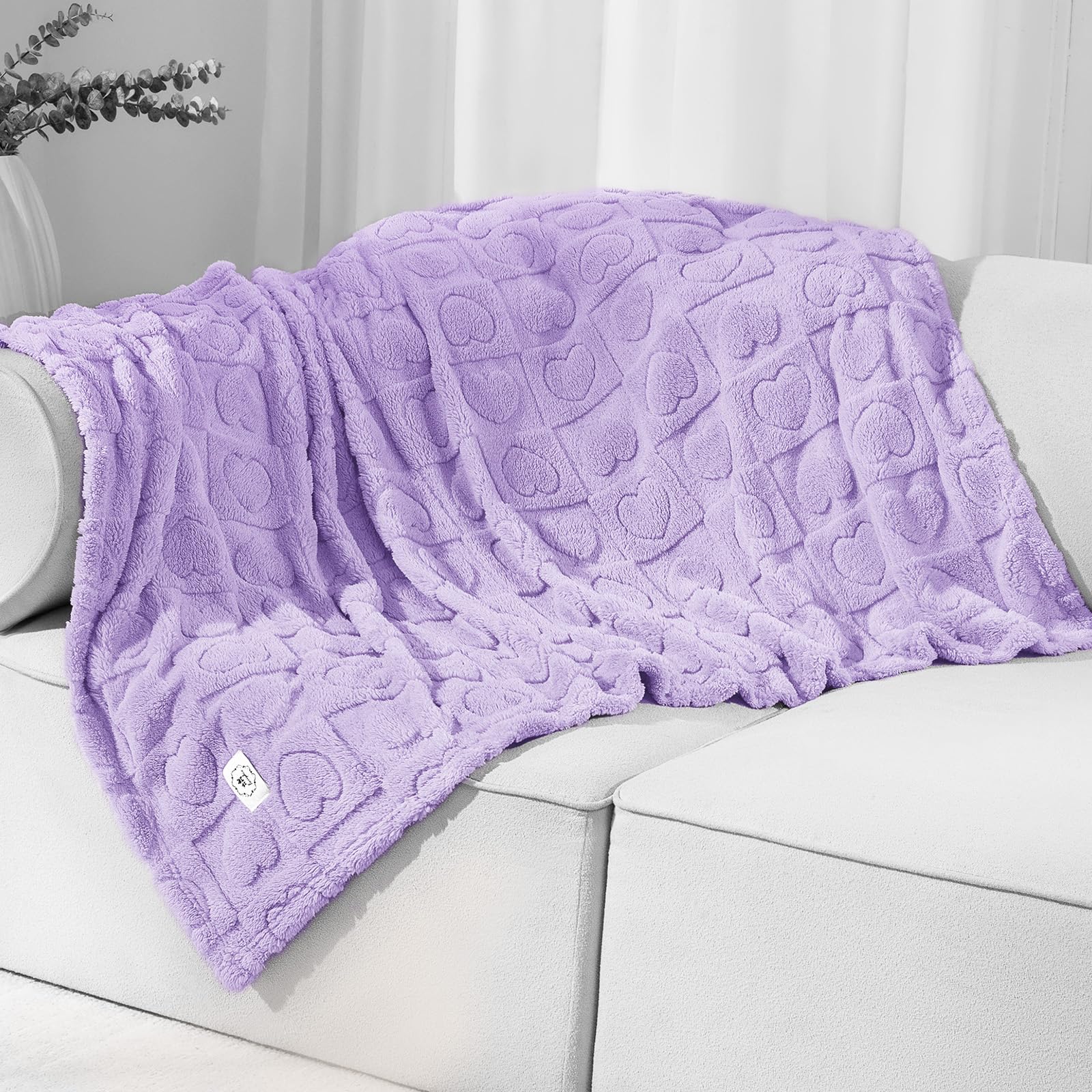 Luciphia Small Dog Blanket Washable Pet Bed Cover Soft Fluffy Puppy Blanket with Premium Fleece 300GSM Cozy Calming Cat Blankets