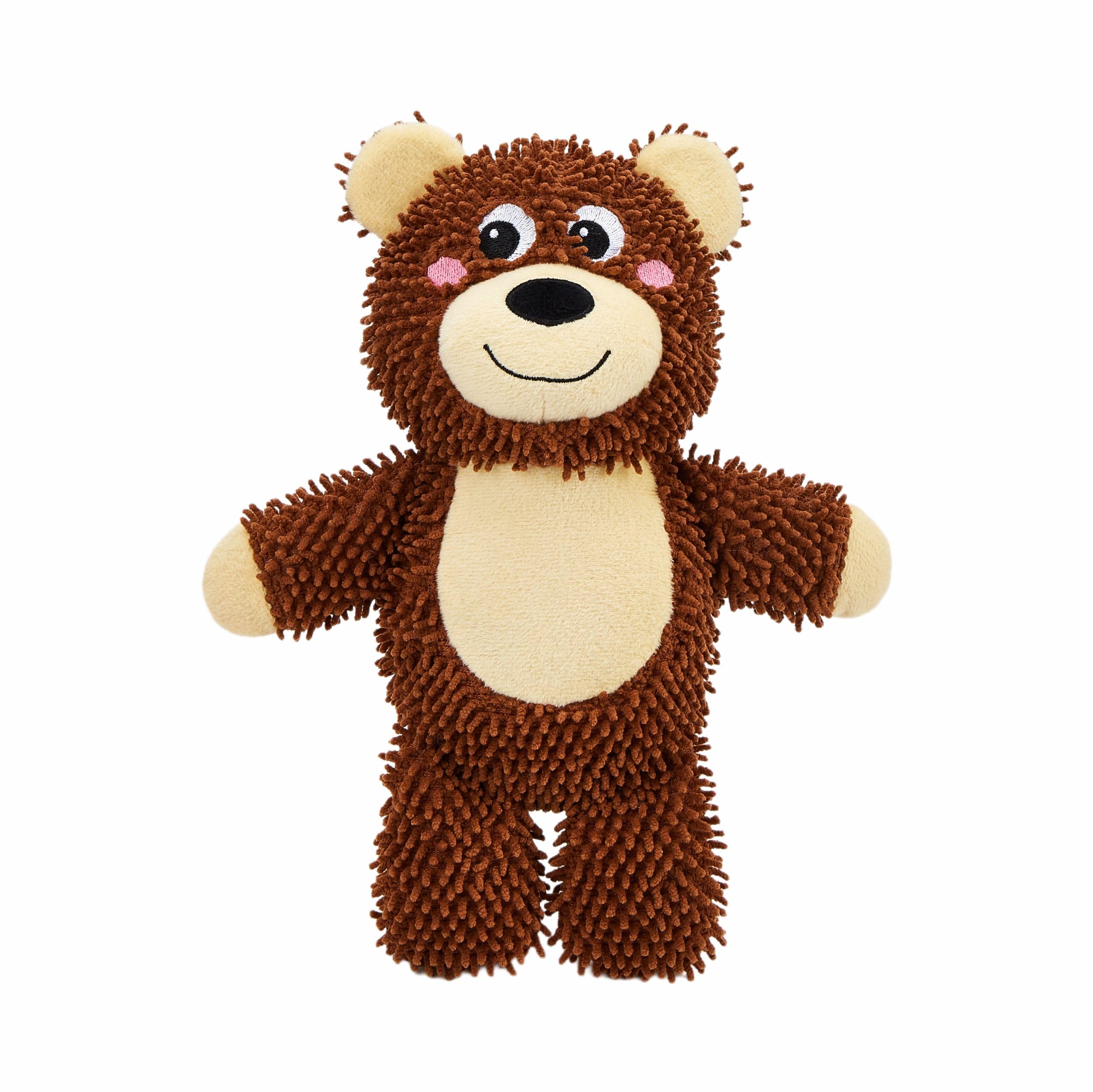 Barkbutler X Fofos Tough Plush Dog Toy Bear  Soft & Squeaky Toys For Dogs, Dog Toys For Medium Dogs (020Kgs)  Brown