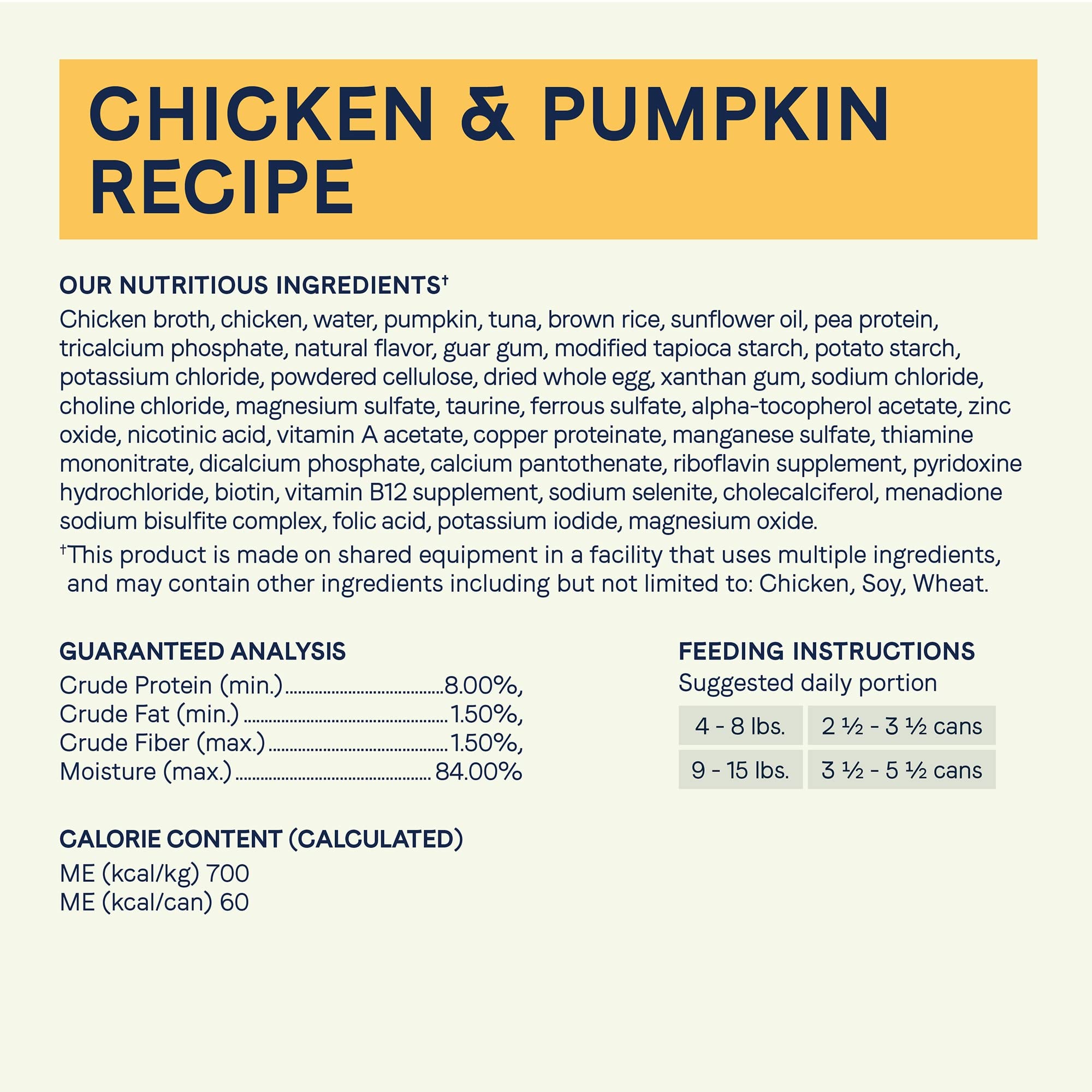 Canidae Balanced Bowl Wet Cat Food, Chicken & Pumpkin Recipe, 3 oz. (Case of 24)